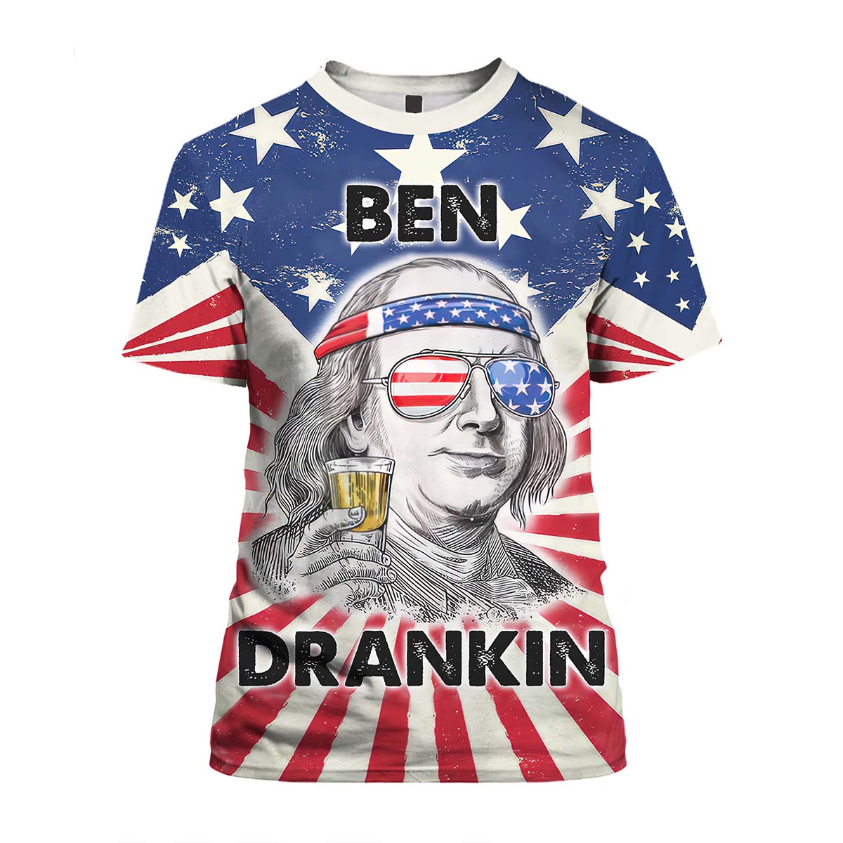 Ben Drankin Vintage Aop T-Shirt Ben Drankin Vintage Aop T-Shirt