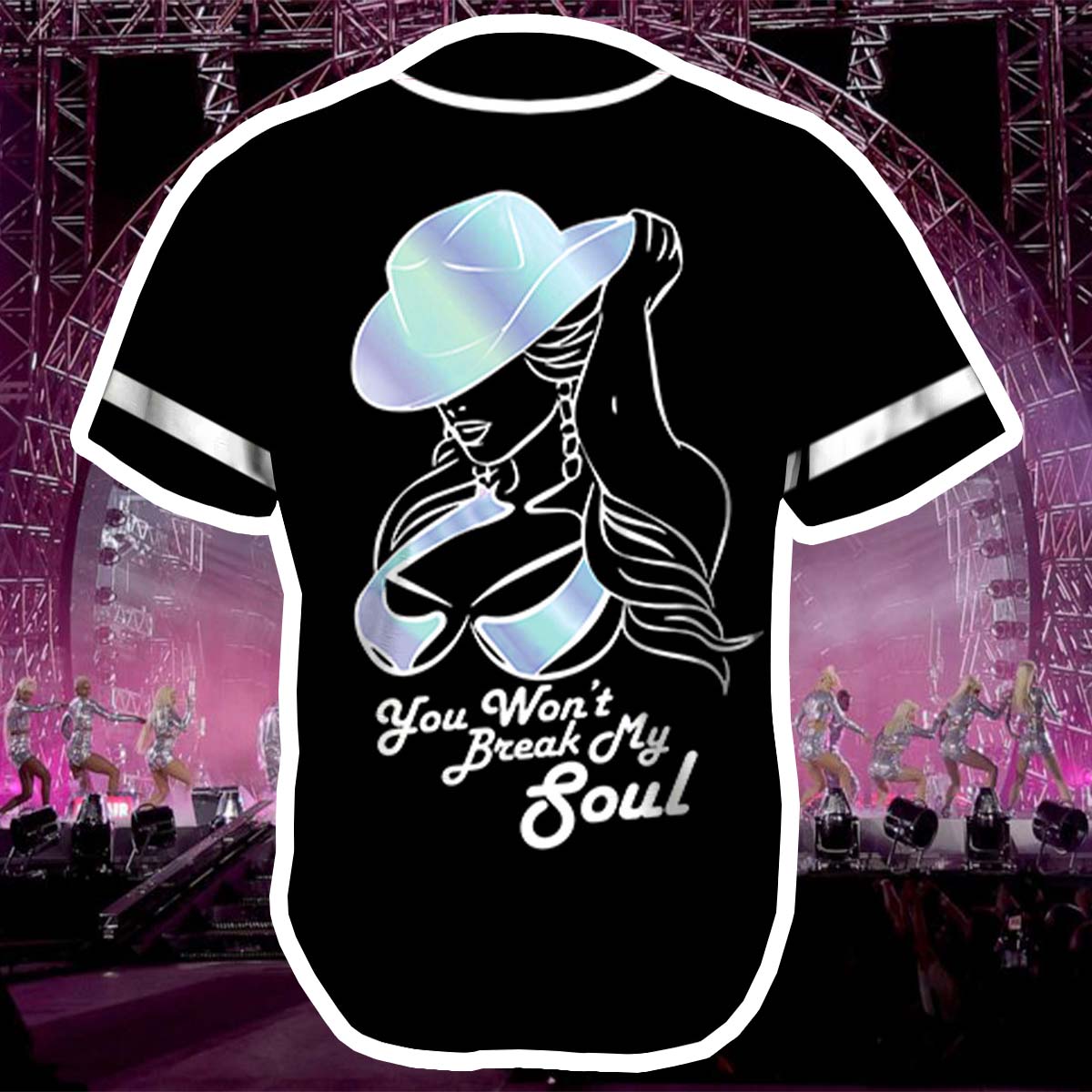 Beyonce You Won’T Break My Soul Baseball Jersey Beyonce You Won’T Break My Soul Baseball Jersey