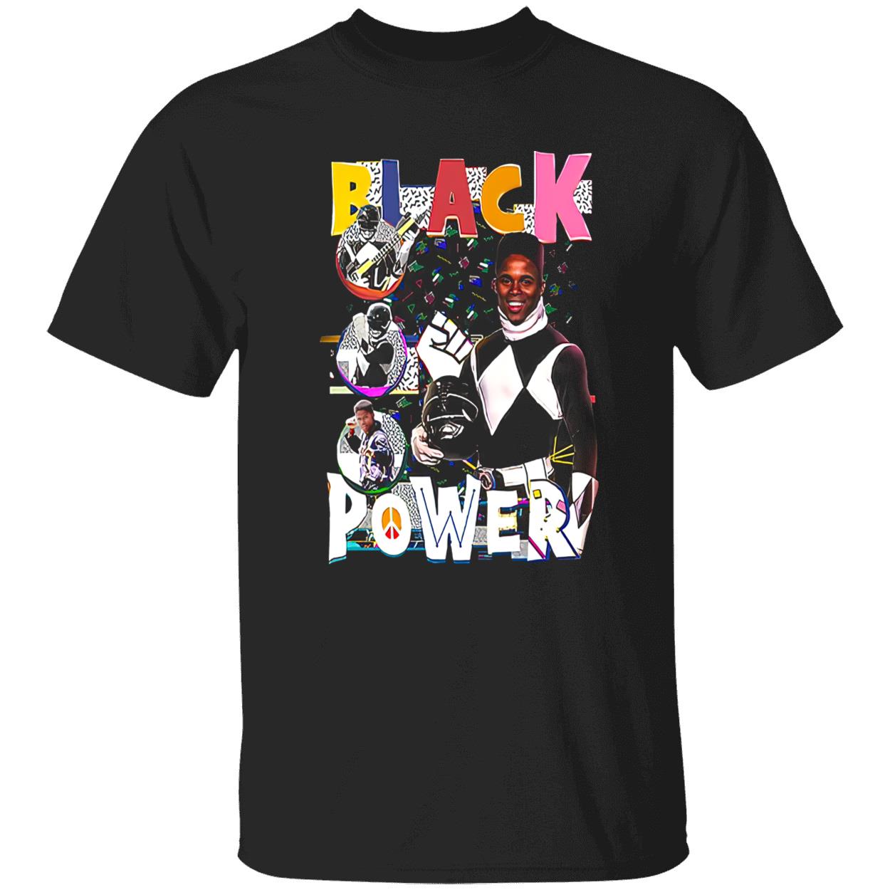 Black Power Mighty Morphin Power Rangers Shirt