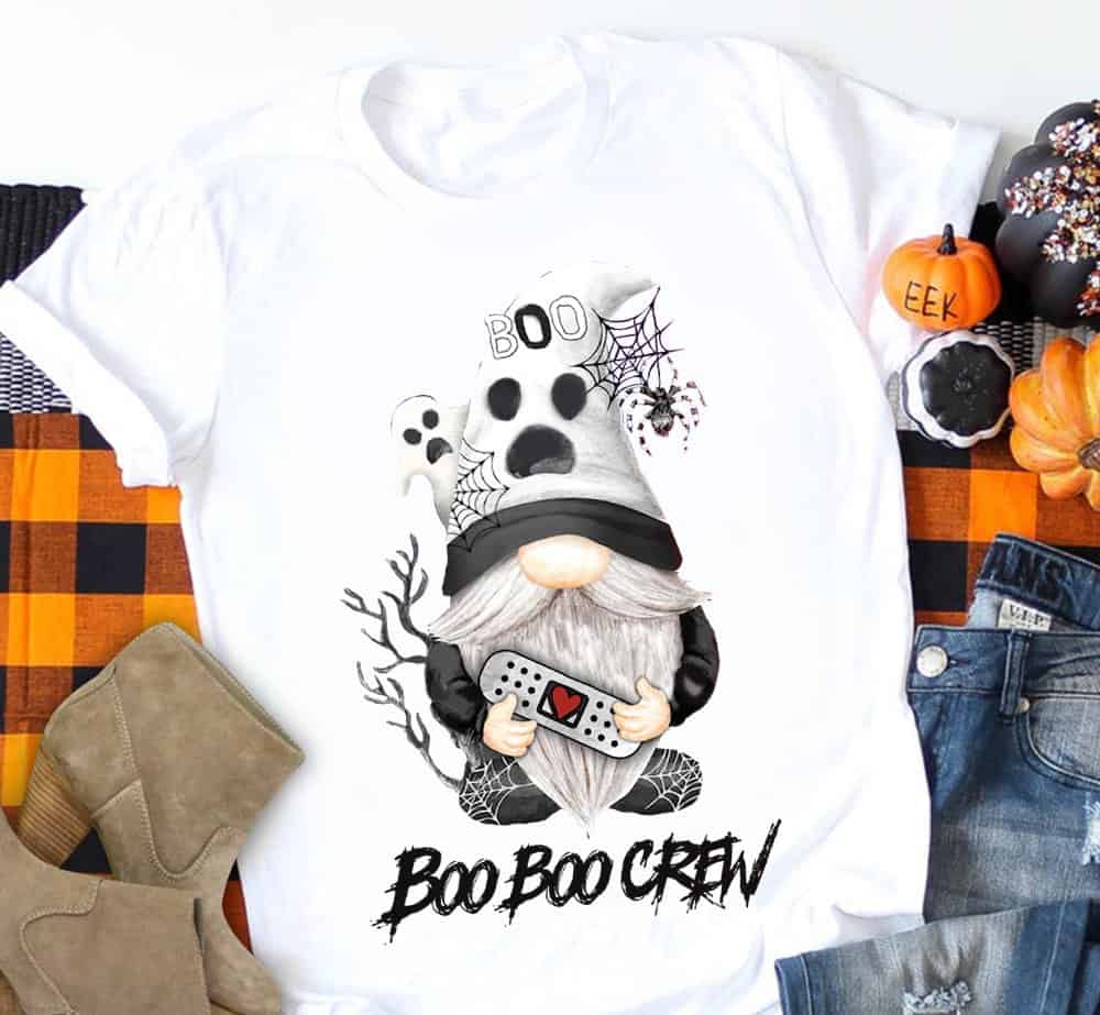 Gnome Boo Boo Boo Crew Shirt