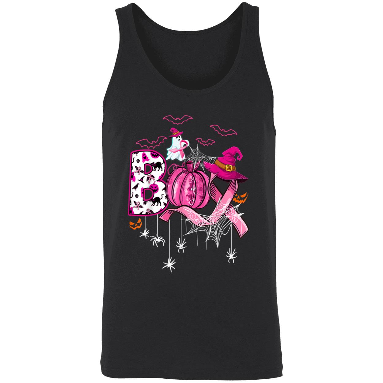 Boo Halloween Pumpkin Pink Ribbon Witch Breast Cancer Shirt Boo Halloween Pumpkin Pink Ribbon Witch Breast Cancer Shirt