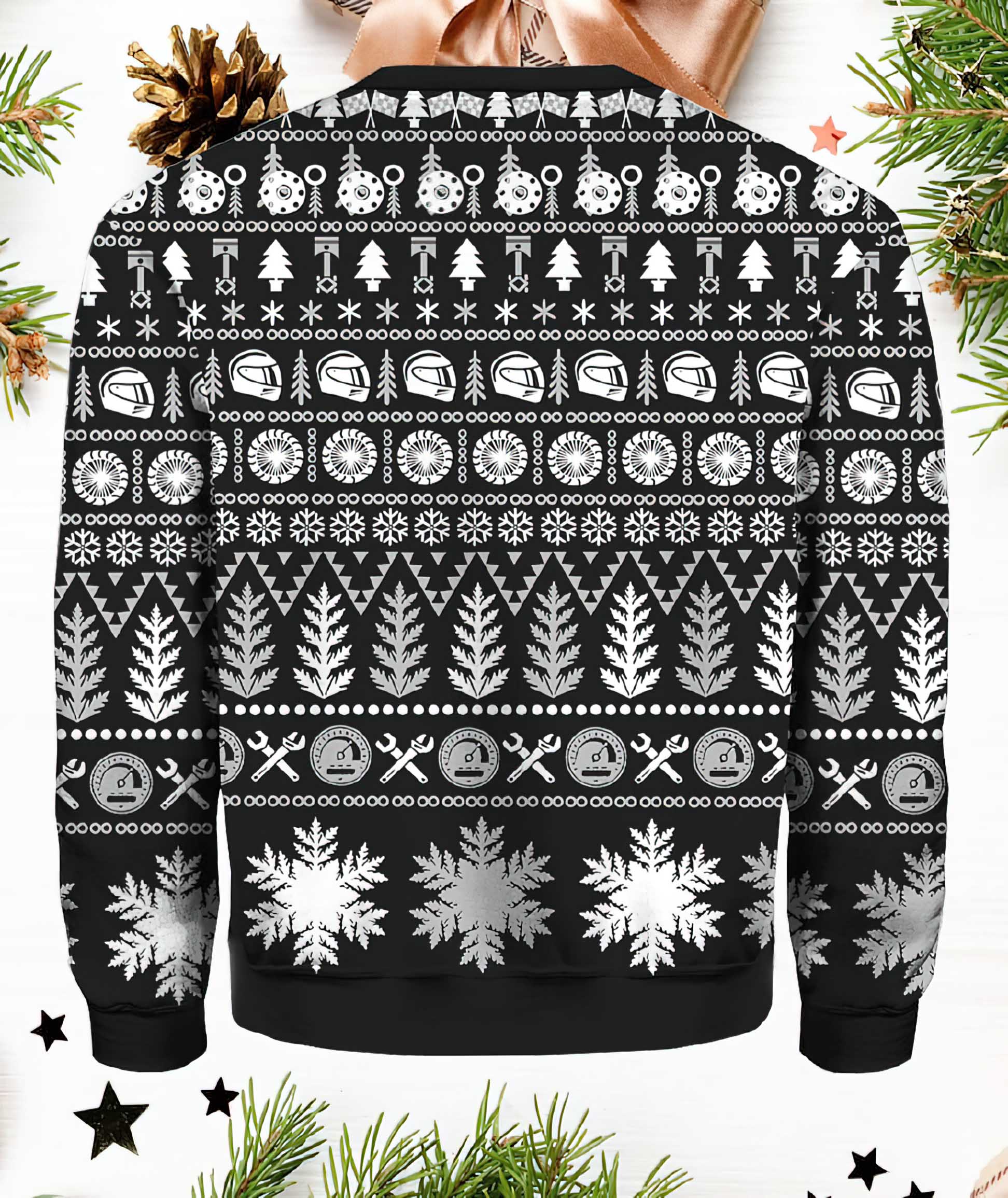 Braaap Moto Grey Version Ugly Christmas Sweater Braaap Moto Grey Version Ugly Christmas Sweater