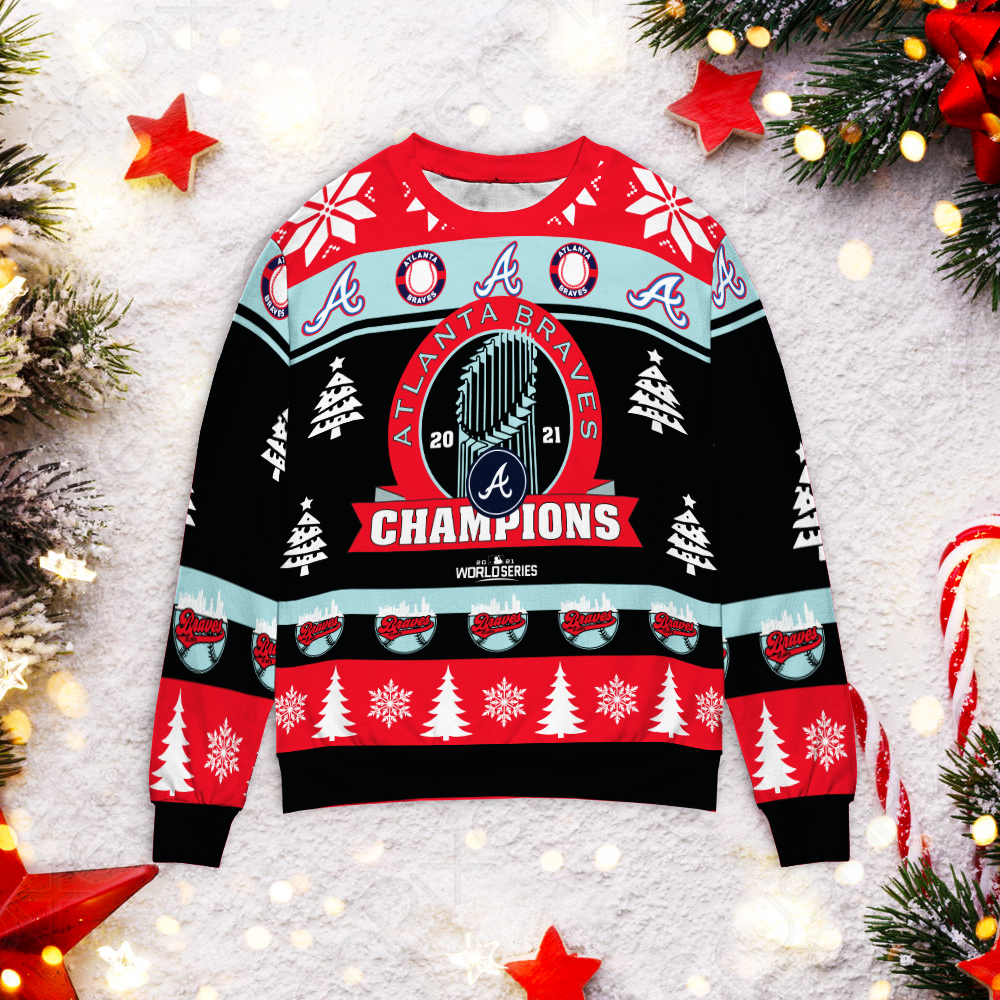 Braves World Series 2021 Christmas Sweater Braves World Series 2021 Christmas Sweater