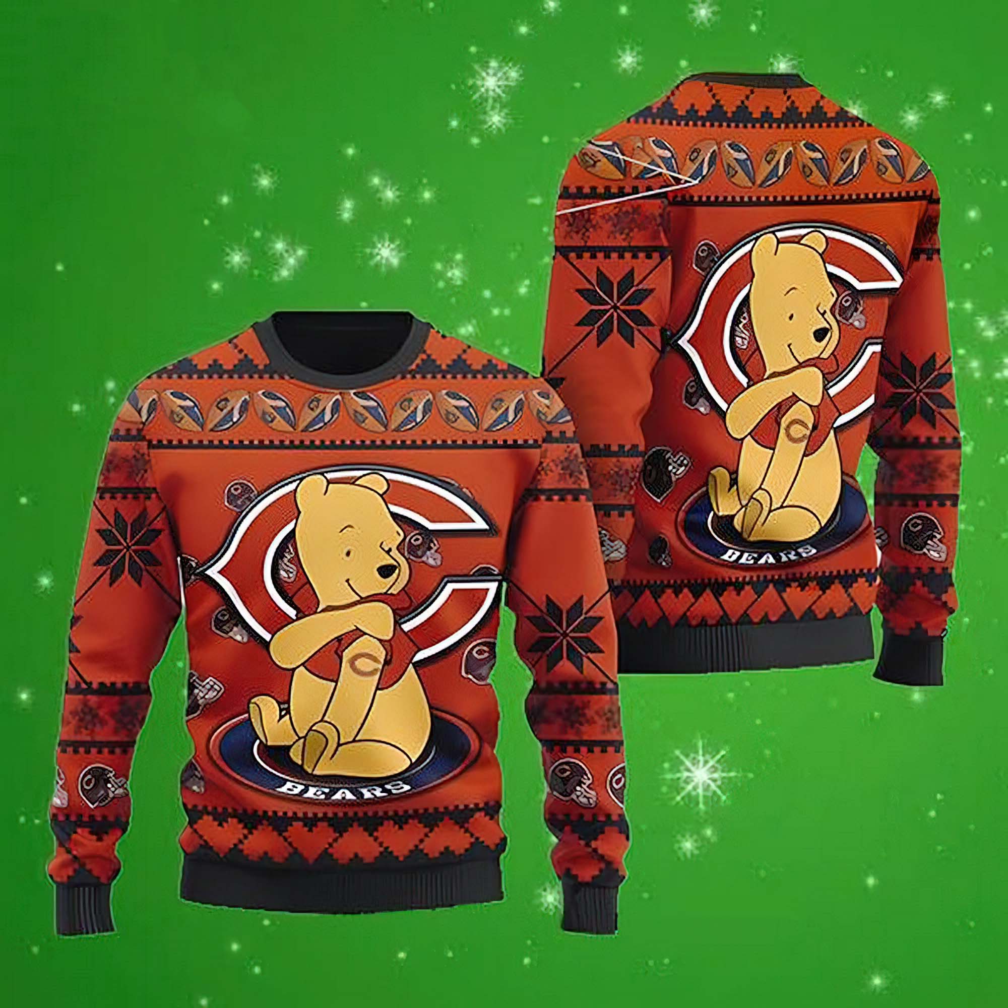 Broncos Winnie The Pooh Bear Christmas Sweater Broncos Winnie The Pooh Bear Christmas Sweater