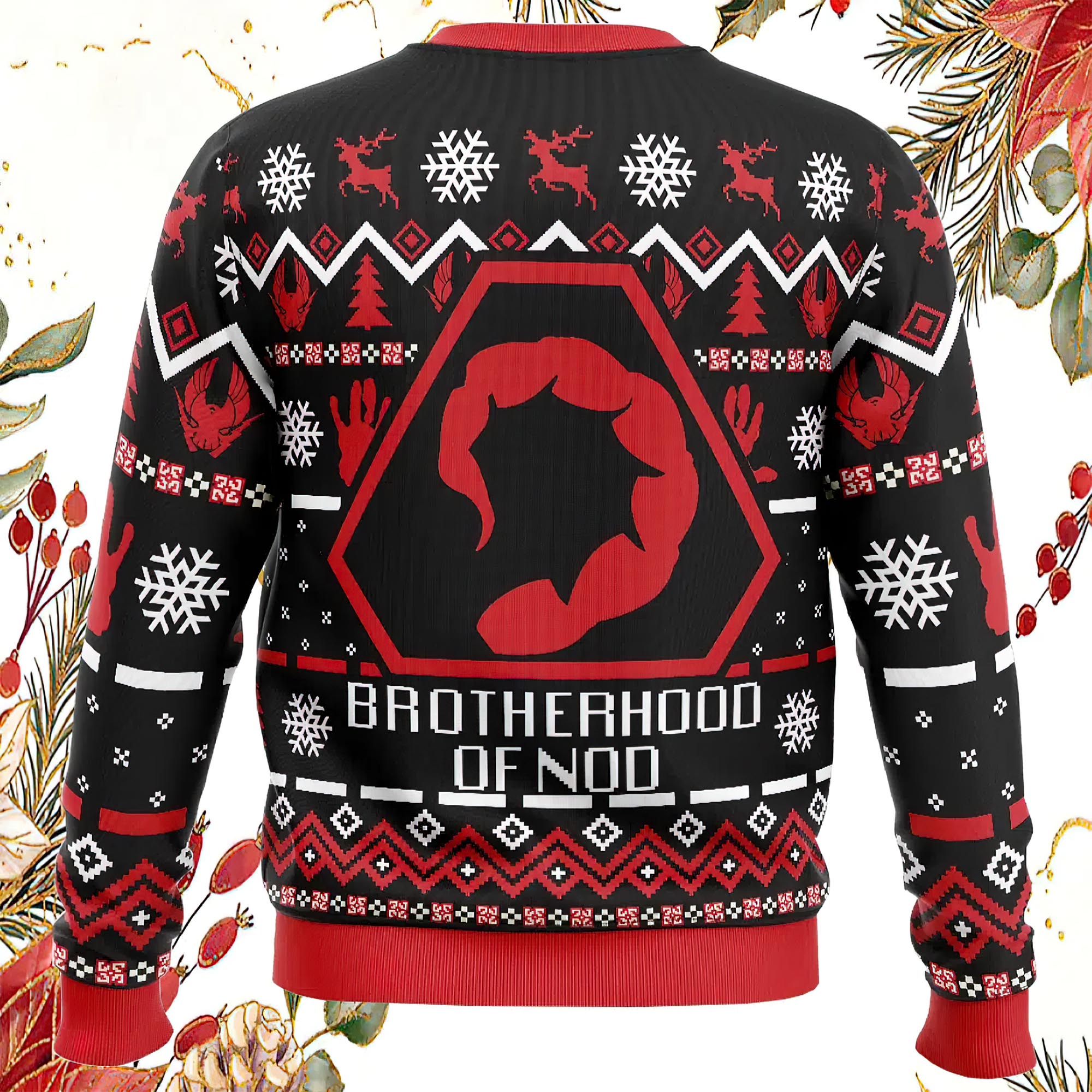 Brotherhood Of Nod Command And Conquer Ugly Christmas Sweater Brotherhood Of Nod Command And Conquer Ugly Christmas Sweater