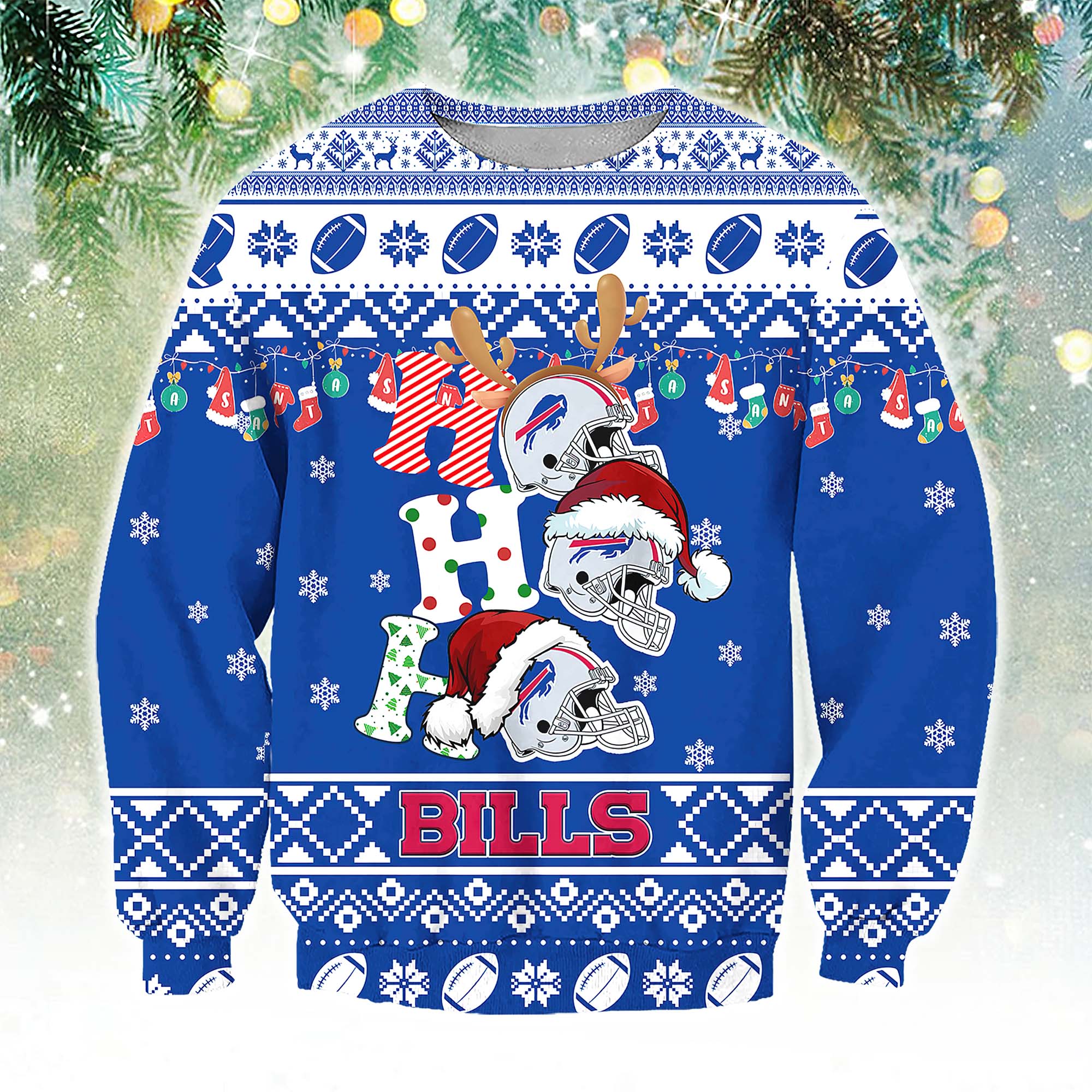 Buffalo Bills Ho Ho Ho Christmas Sweater Buffalo Bills Ho Ho Ho Christmas Sweater
