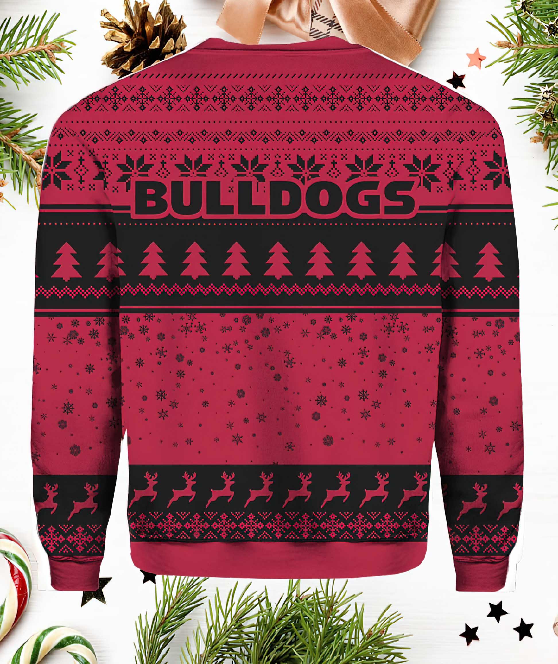 Bulldogs Grnch Ugly Christmas Sweater Bulldogs Grnch Ugly Christmas Sweater