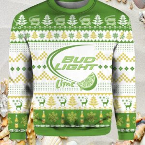 Bud Light Lime Christmas Ugly Sweater