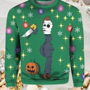 Burgerprint Endas Michael Myers Christmas Ugly Sweater 1.jpg