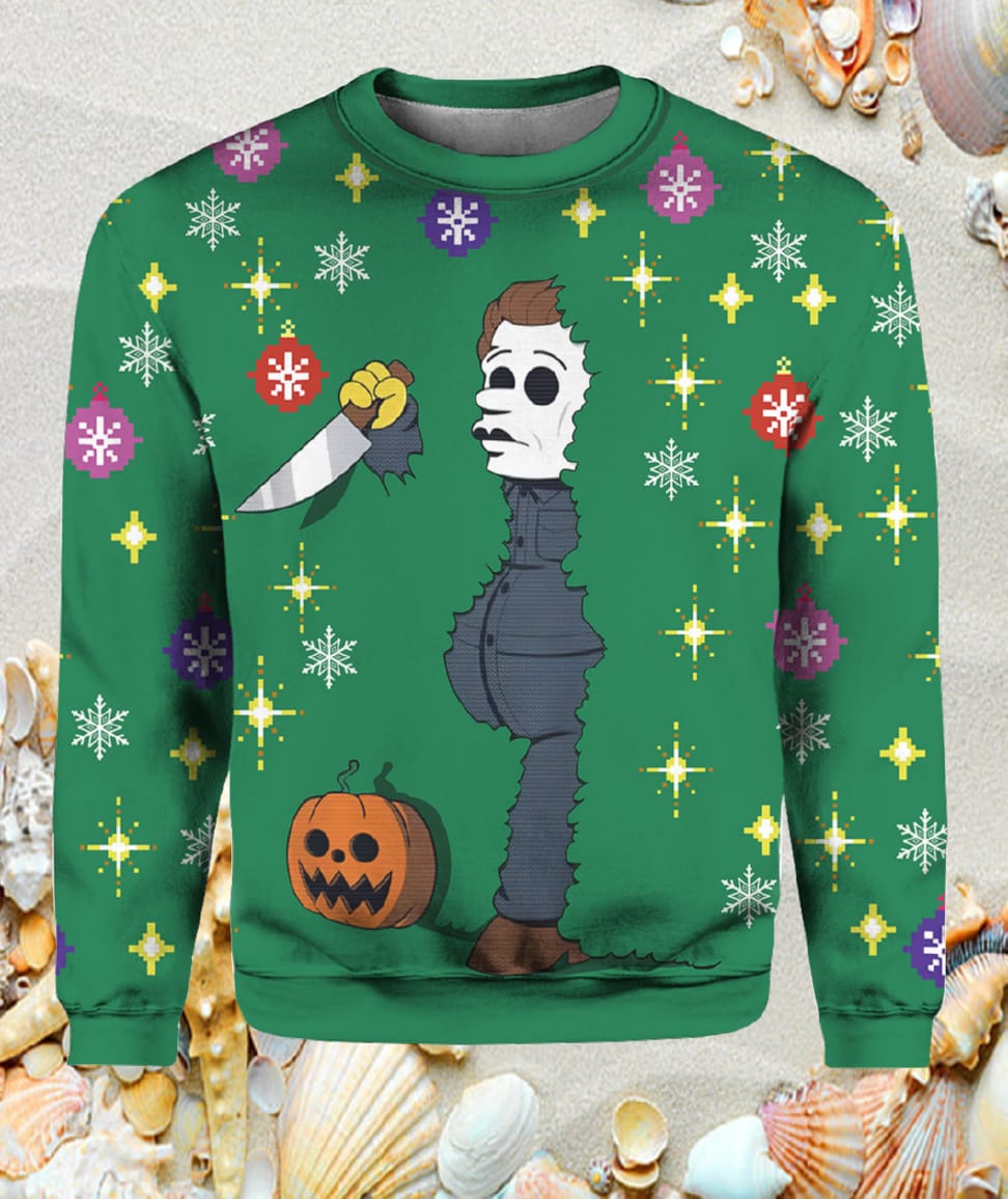 Michael Myers Christmas Ugly Sweater Michael Myers Christmas Ugly Sweater