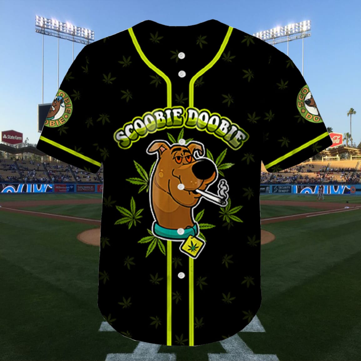 Scoobie Doobie Weed Puff Puff Pass Scooby A Doobie Baseball Jersey Scoobie Doobie Weed Puff Puff Pass Scooby A Doobie Baseball Jersey