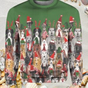 Burgerprint lele Christmas Dogs Print Casual Sweatshirt Style 4 1.jpg