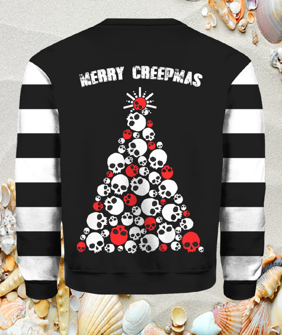 Skull Creepmas Ugly Christmas Sweater Skull Creepmas Ugly Christmas Sweater