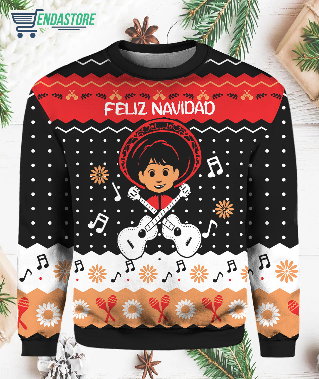 Coco Feliz Navidad Christmas Sweater