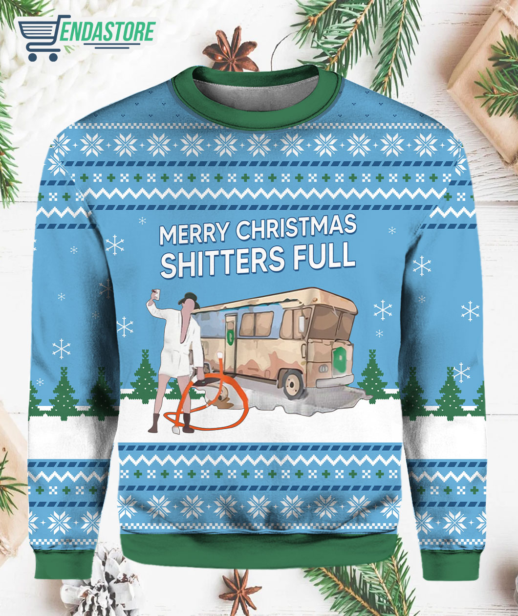 Cousin Eddie Merry Christmas Shitters Full Sweater Cousin Eddie Merry Christmas Shitters Full Sweater
