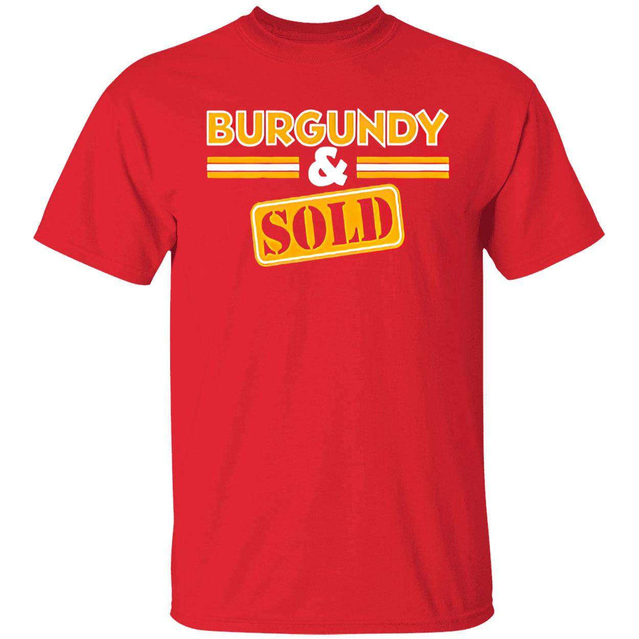 Burgundy And Sold Shirt