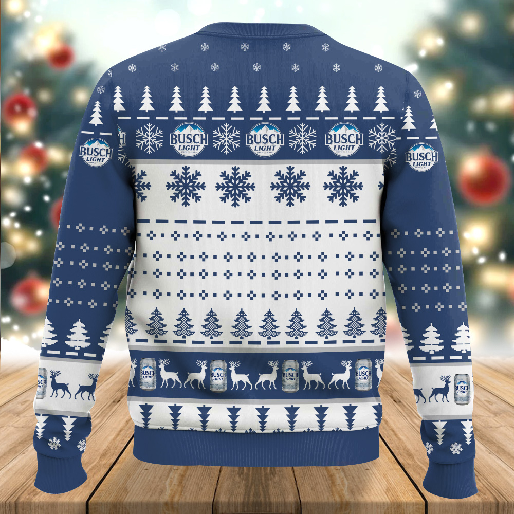 Busch Light Merry Christmas And Hoppy New Beer Christmas Sweater Busch Light Merry Christmas And Hoppy New Beer Christmas Sweater