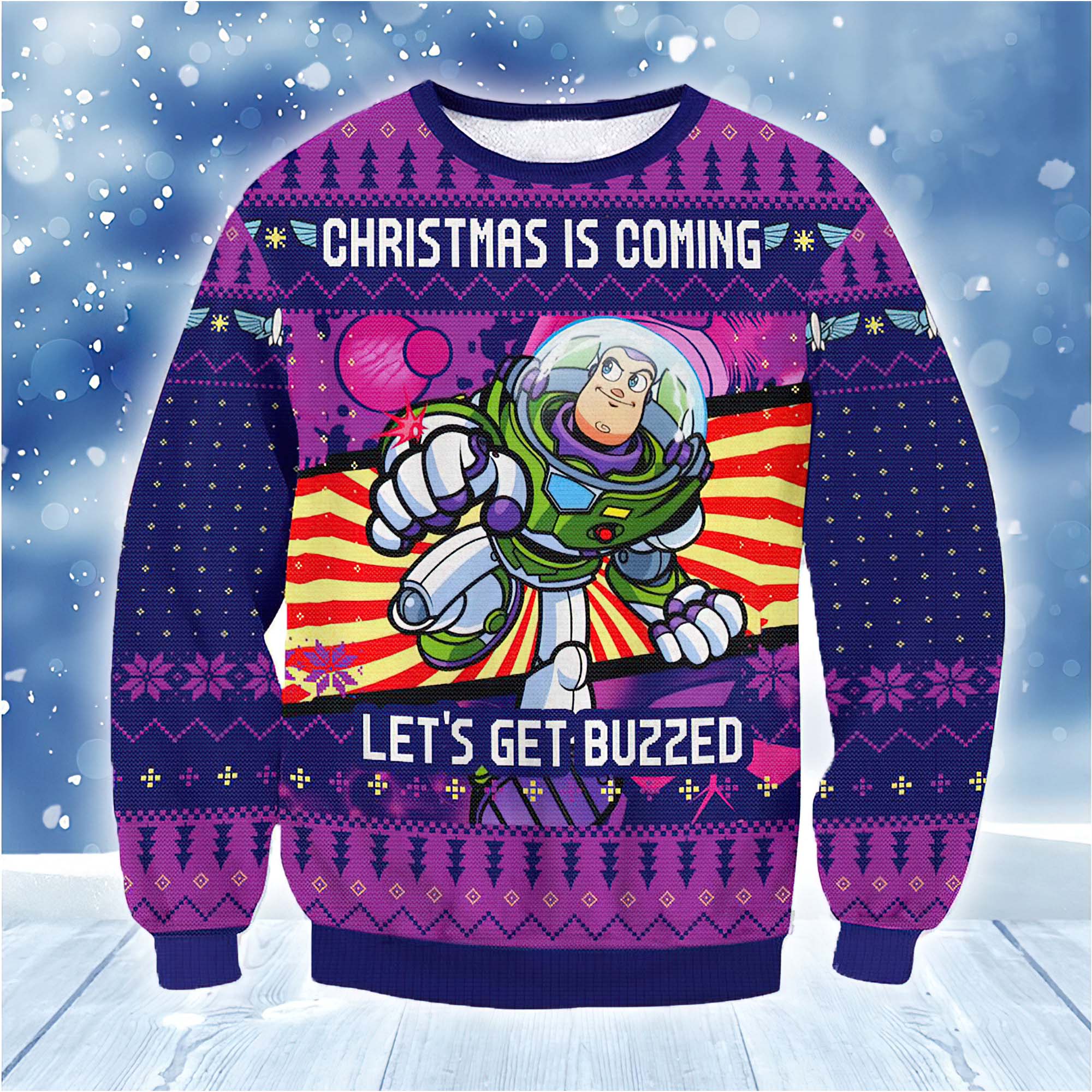 Buzz Pixar Toy Story Ugly Christmas Sweater