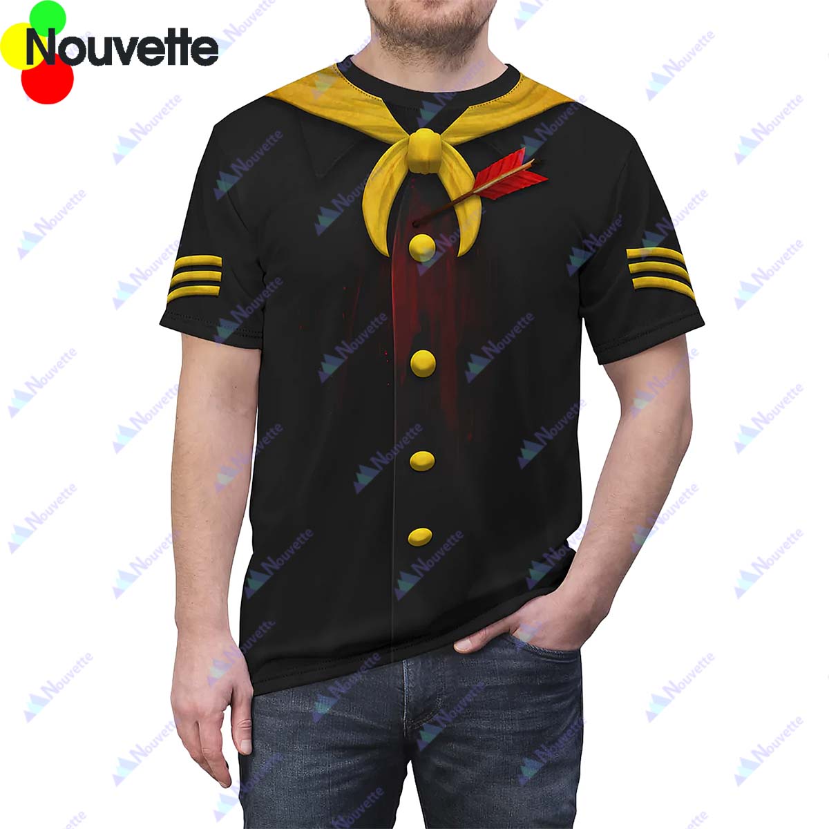 Cadaver Dans Neckerchief Scarf Haunted Mansion Costume Shirt