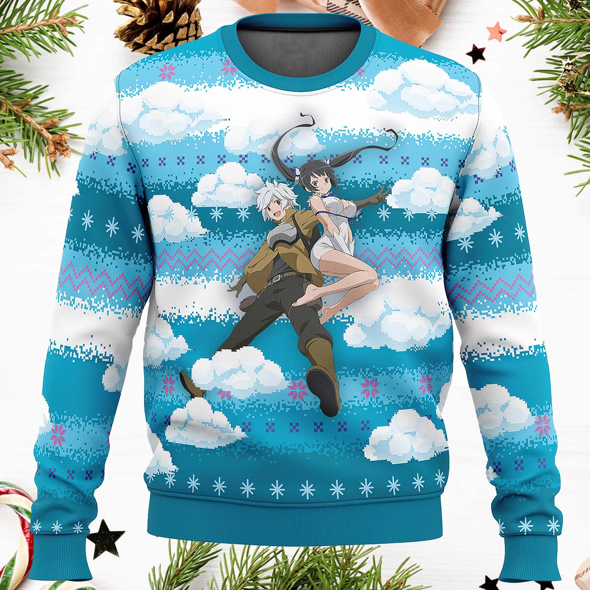 Danmachi Christmas Sweater Danmachi Christmas Sweater