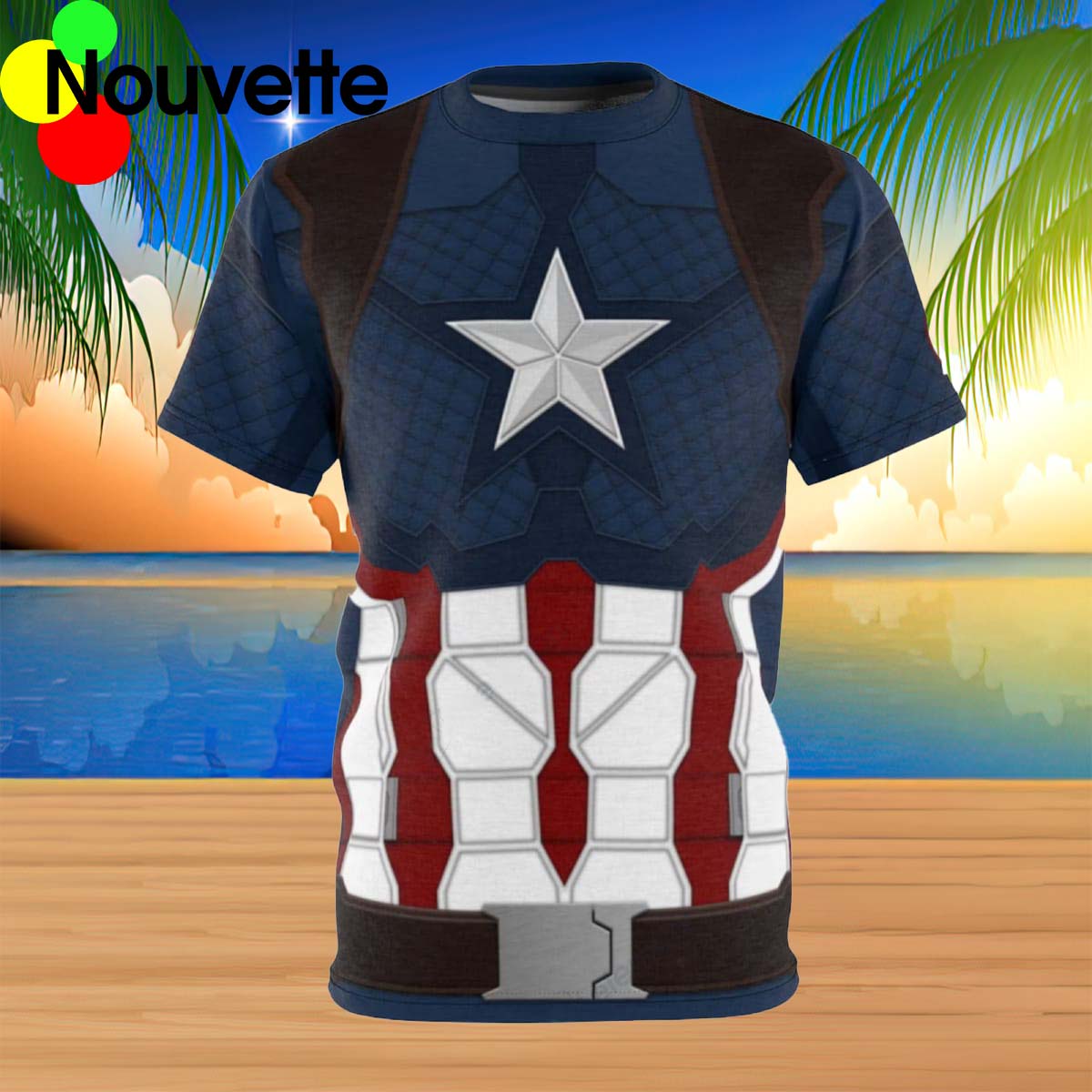 Captain America Halloween Costume Shirt