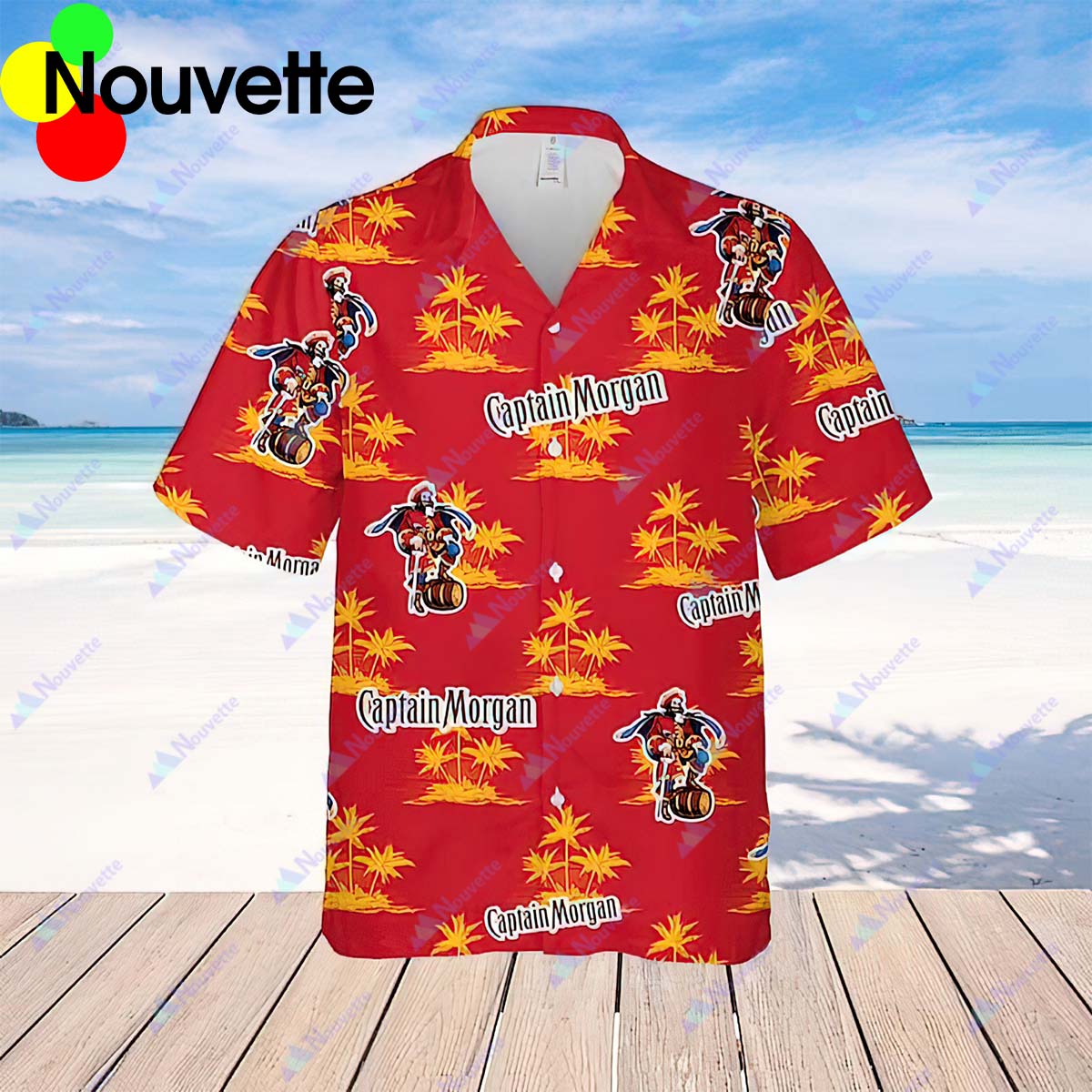 Captain Morgan Summer Beach Hawaiian Shirt Captain Morgan Summer Beach Hawaiian Shirt
