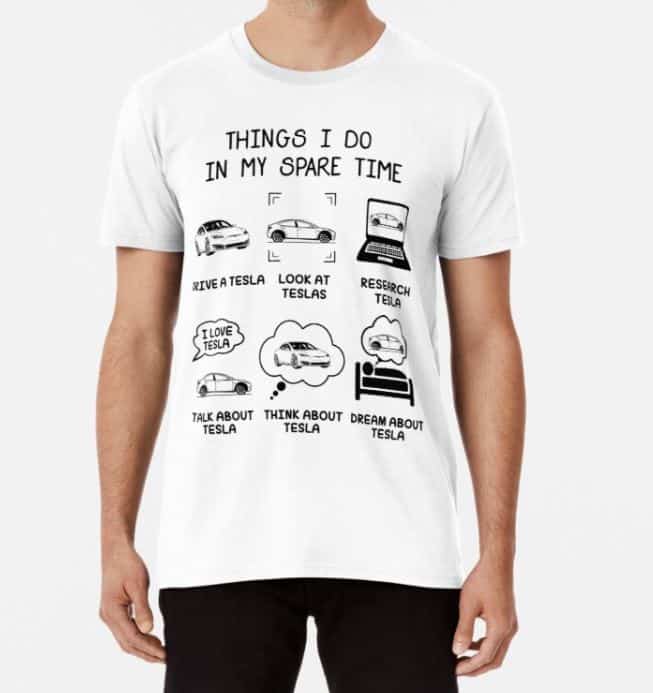Tesla Things I Do In My Spare Time Shirt Tesla Things I Do In My Spare Time Shirt