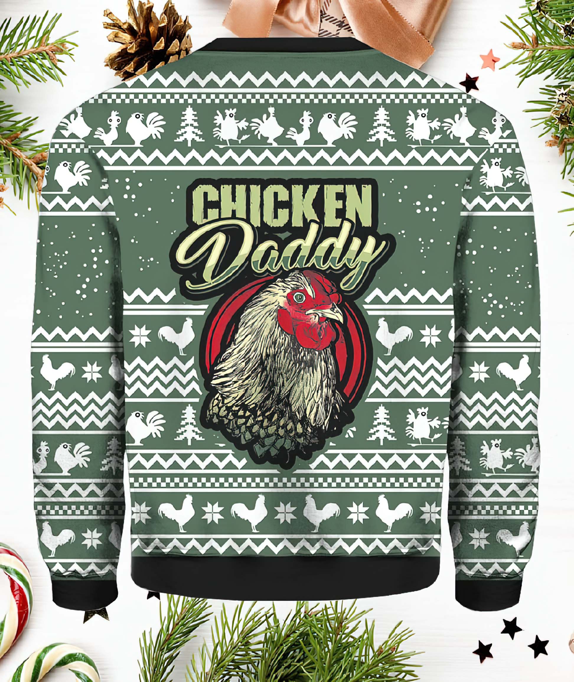 Chicken Daddy Ugly Christmas Sweater Chicken Daddy Ugly Christmas Sweater