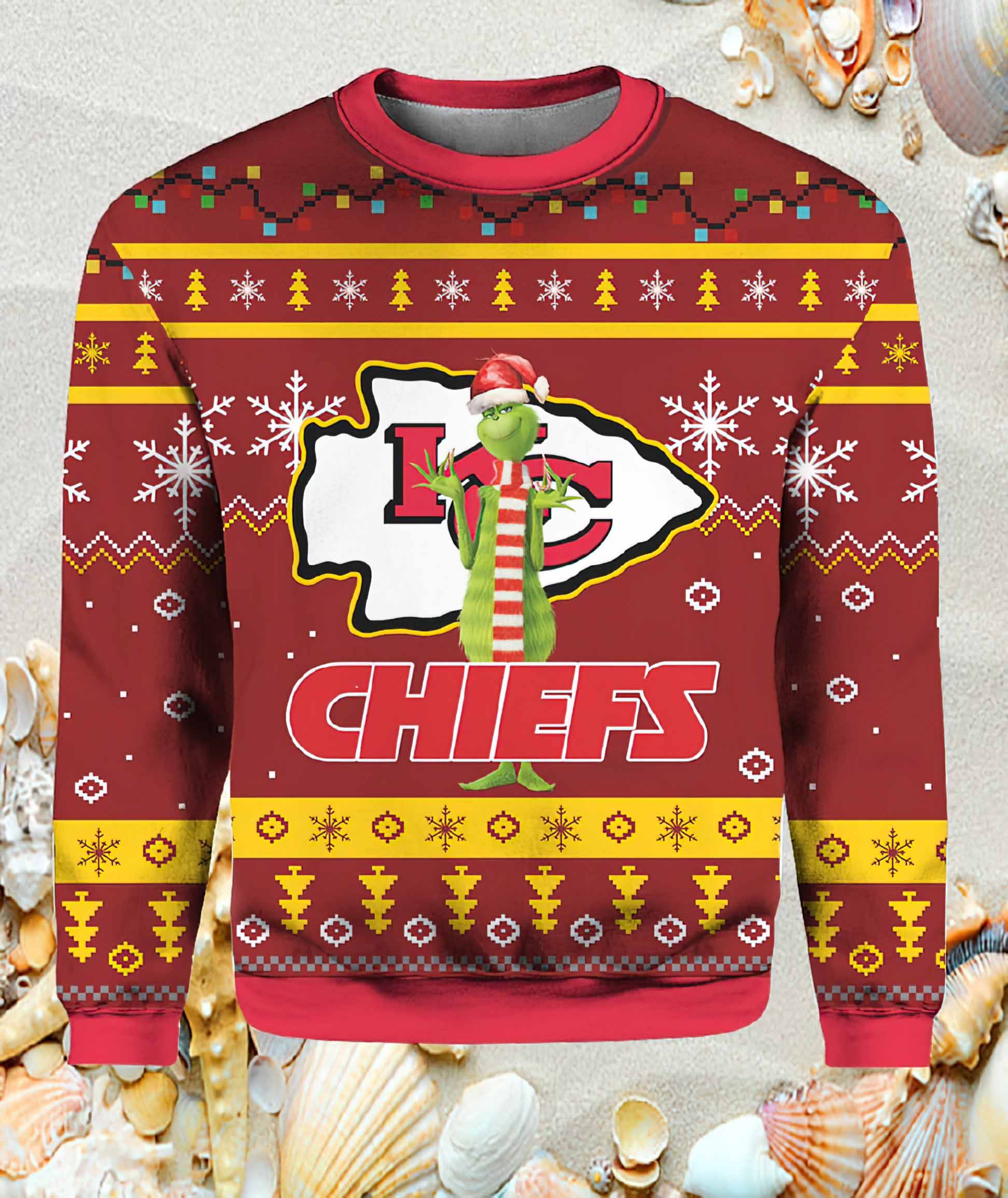 Chief Funny Grnch Christmas Ugly Sweater Chief Funny Grnch Christmas Ugly Sweater
