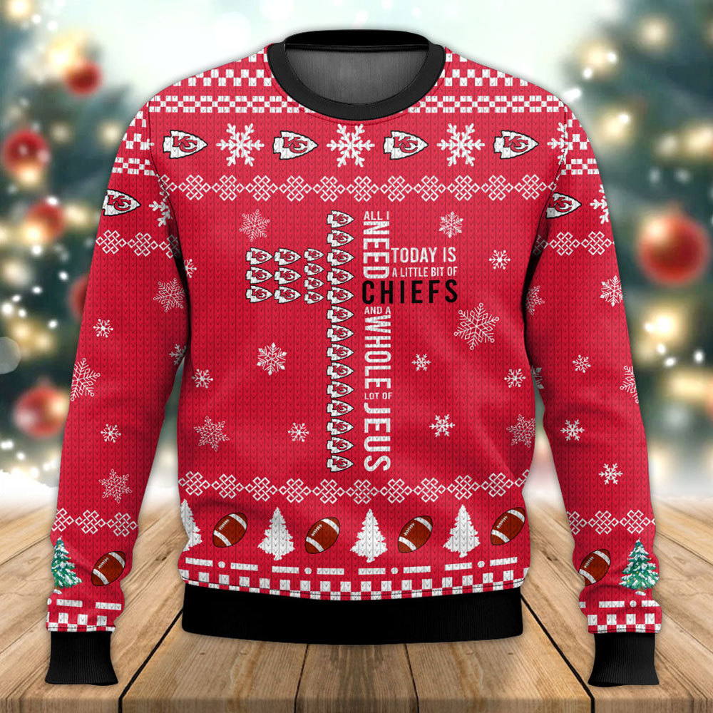 Chiefs Cross Ugly Christmas Sweater