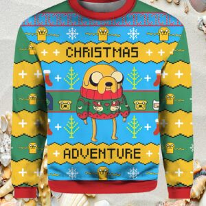 Christmas Adventure Time Ugly Christmas Sweater.jpg