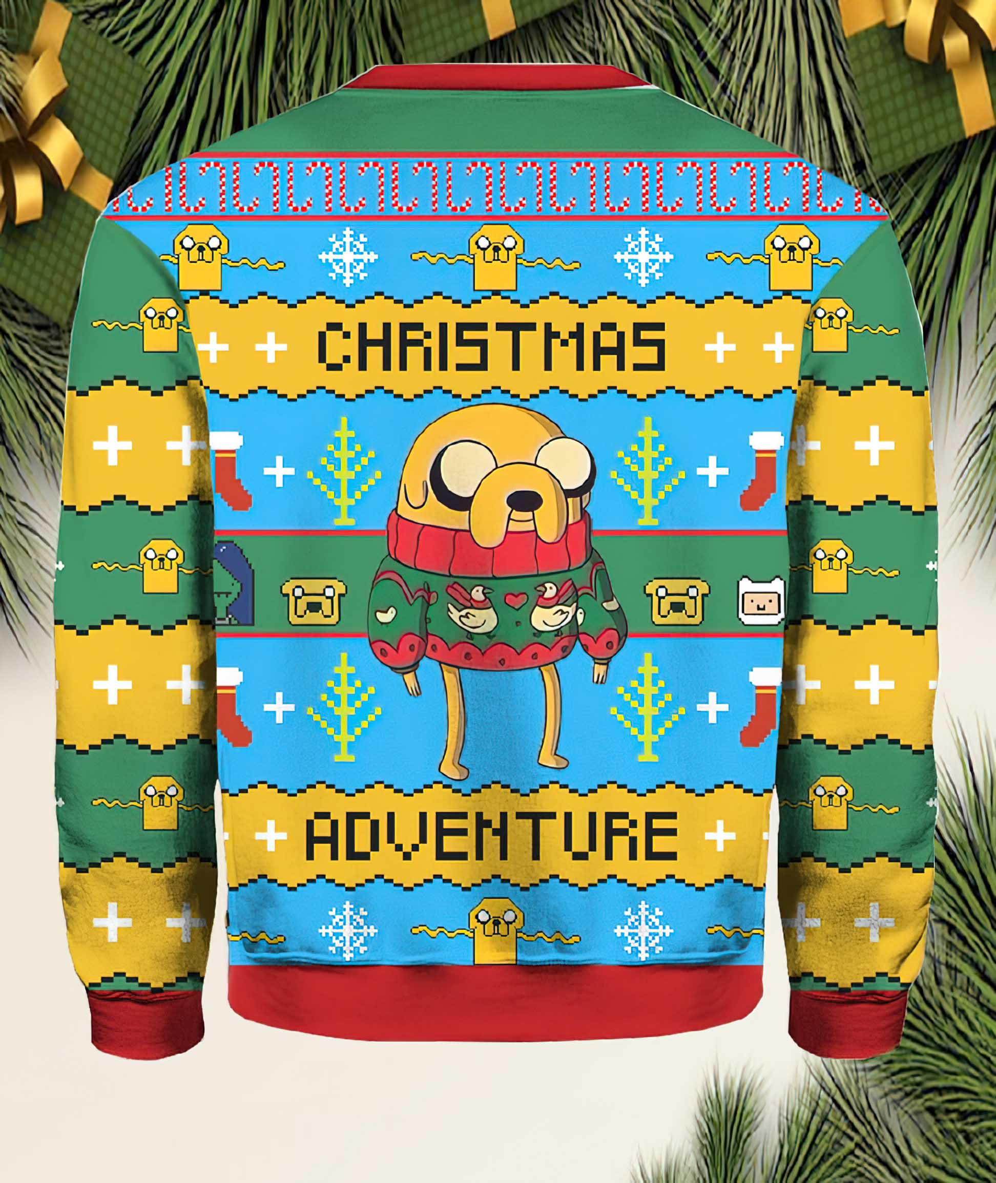 Christmas Adventure Time Ugly Christmas Sweater Christmas Adventure Time Ugly Christmas Sweater
