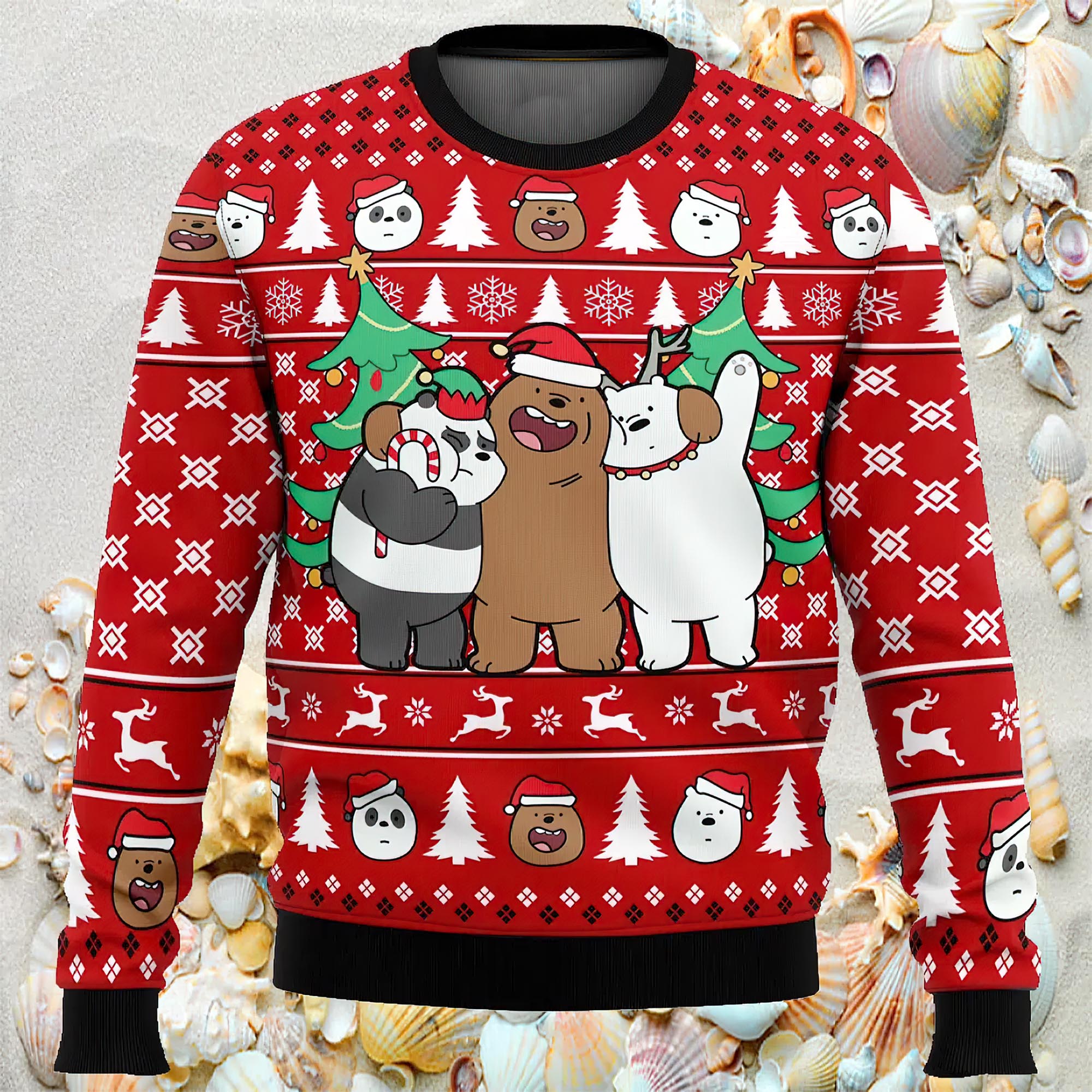 Christmas Bears We Bare Bears Ugly Christmas Sweater Christmas Bears We Bare Bears Ugly Christmas Sweater