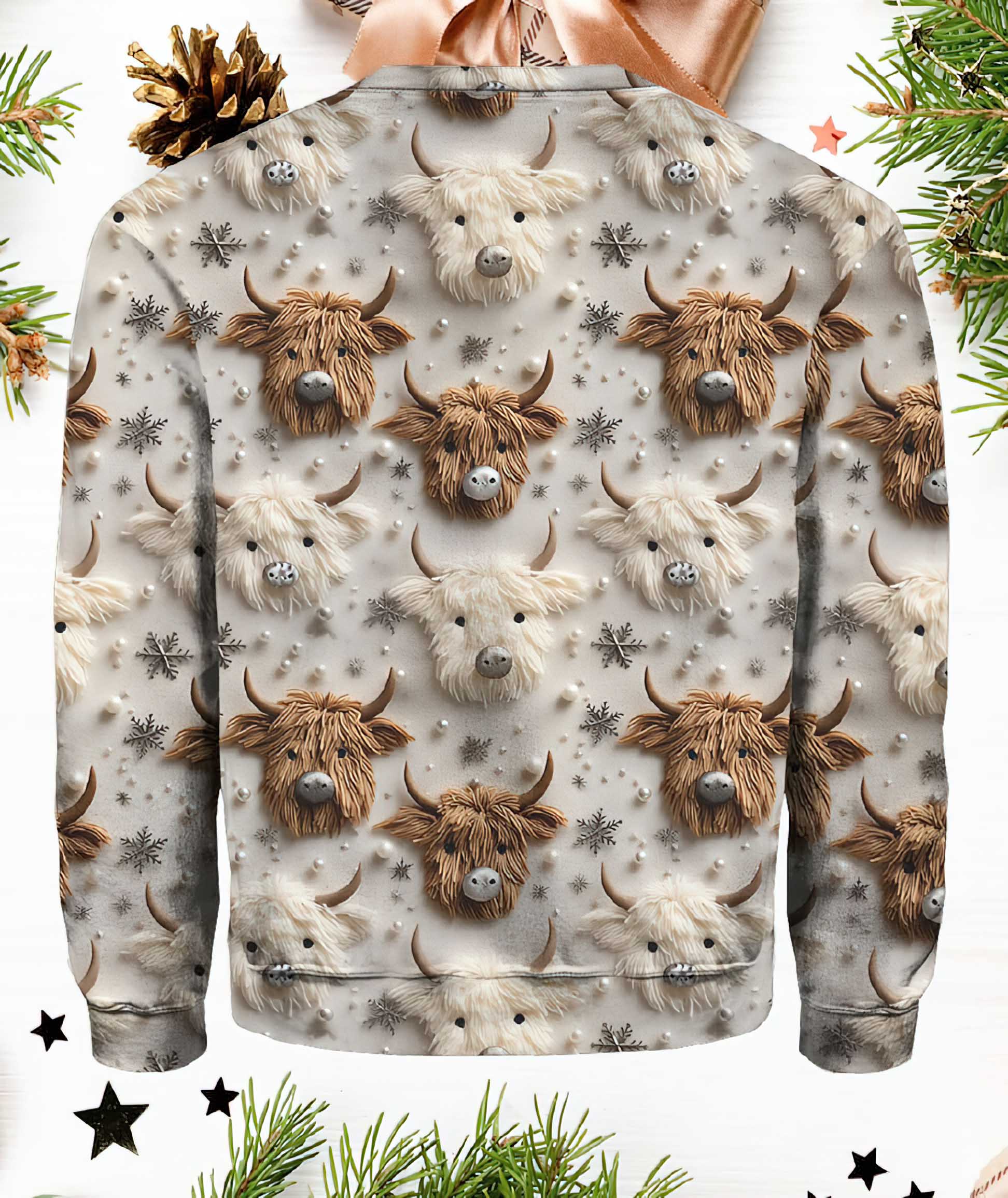 Christmas Highland Cow Highland Sweater Christmas Highland Cow Highland Sweater