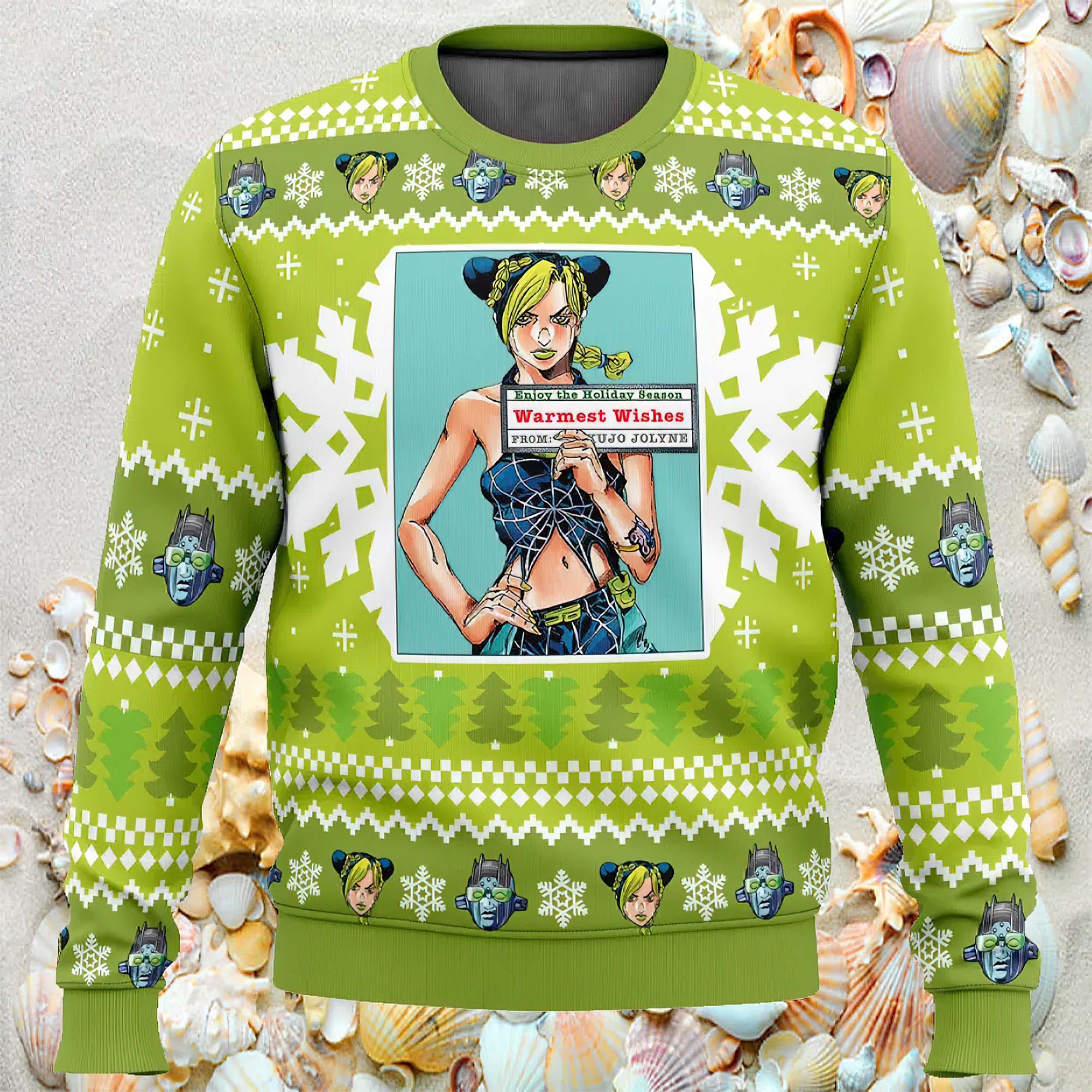 Christmas Jolyne Kujo Jojos Bizarre Adventure Christmas Sweater Christmas Jolyne Kujo Jojos Bizarre Adventure Christmas Sweater