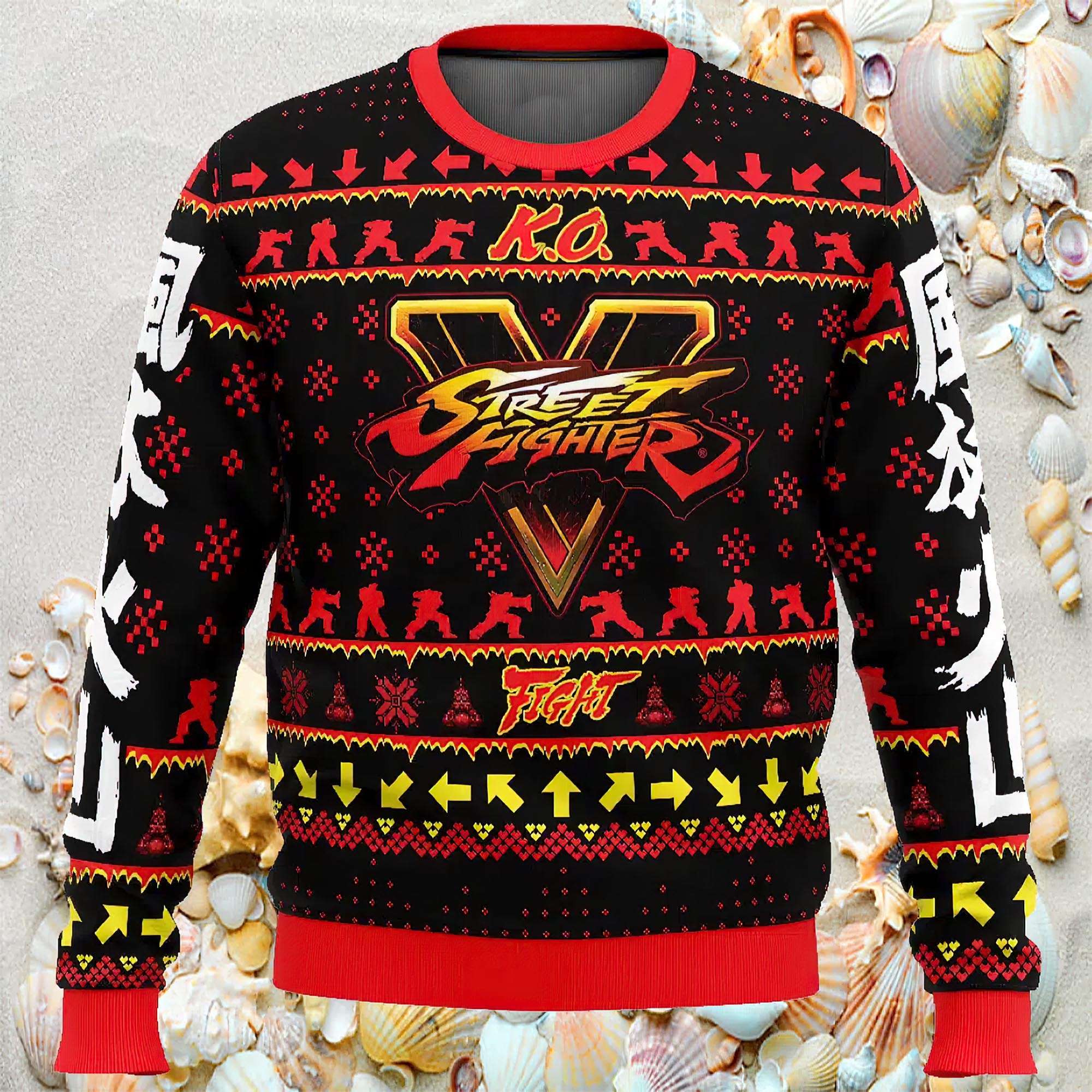 Christmas Ryu Street Fighter Ugly Christmas Sweater Christmas Ryu Street Fighter Ugly Christmas Sweater