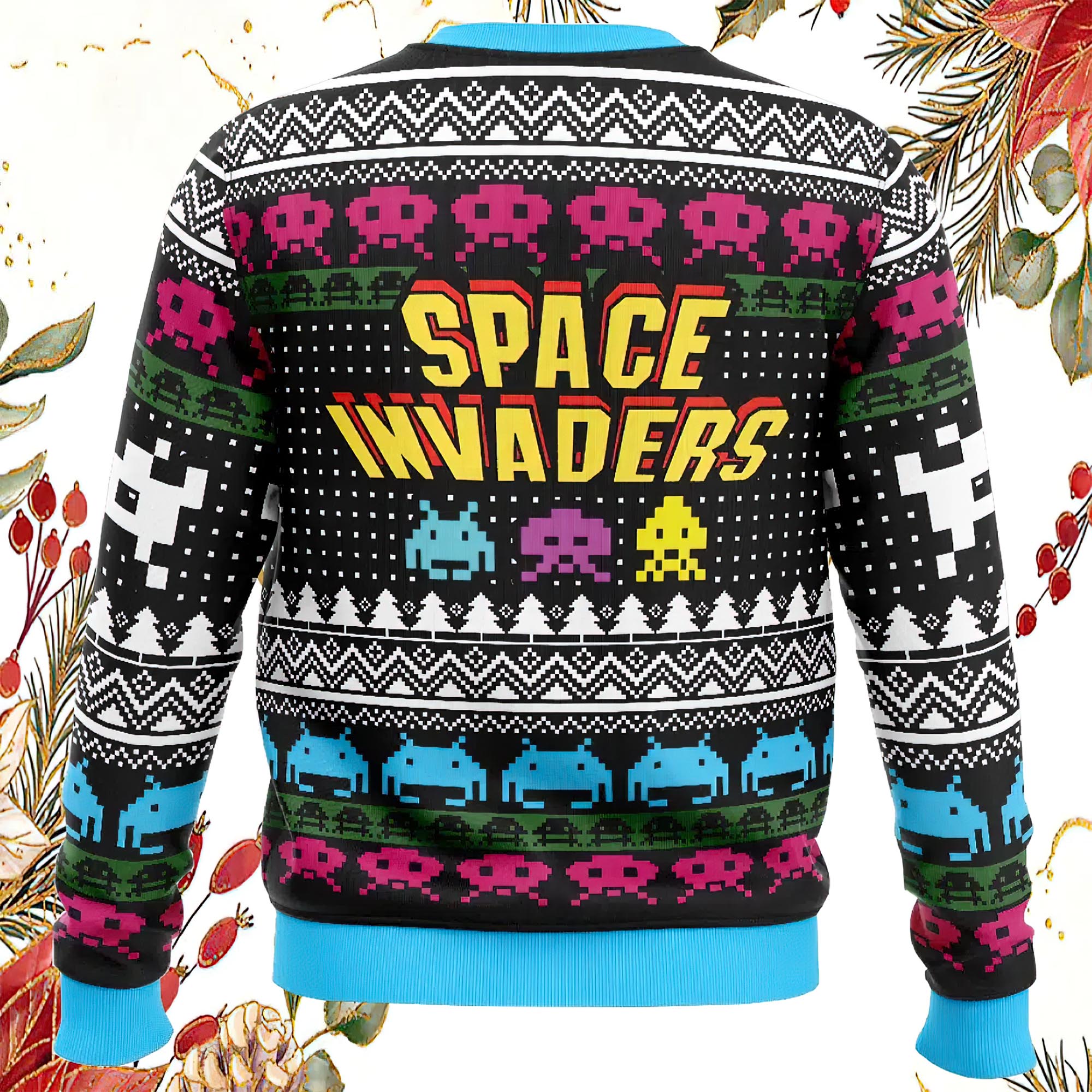Christmas Space Invaders Ugly Christmas Sweater Christmas Space Invaders Ugly Christmas Sweater