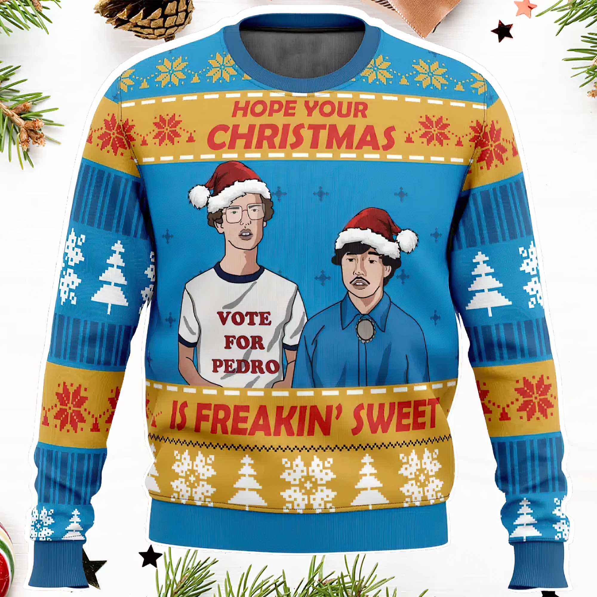 Christmas Vote Napoleon Dynamite Ugly Christmas Sweater