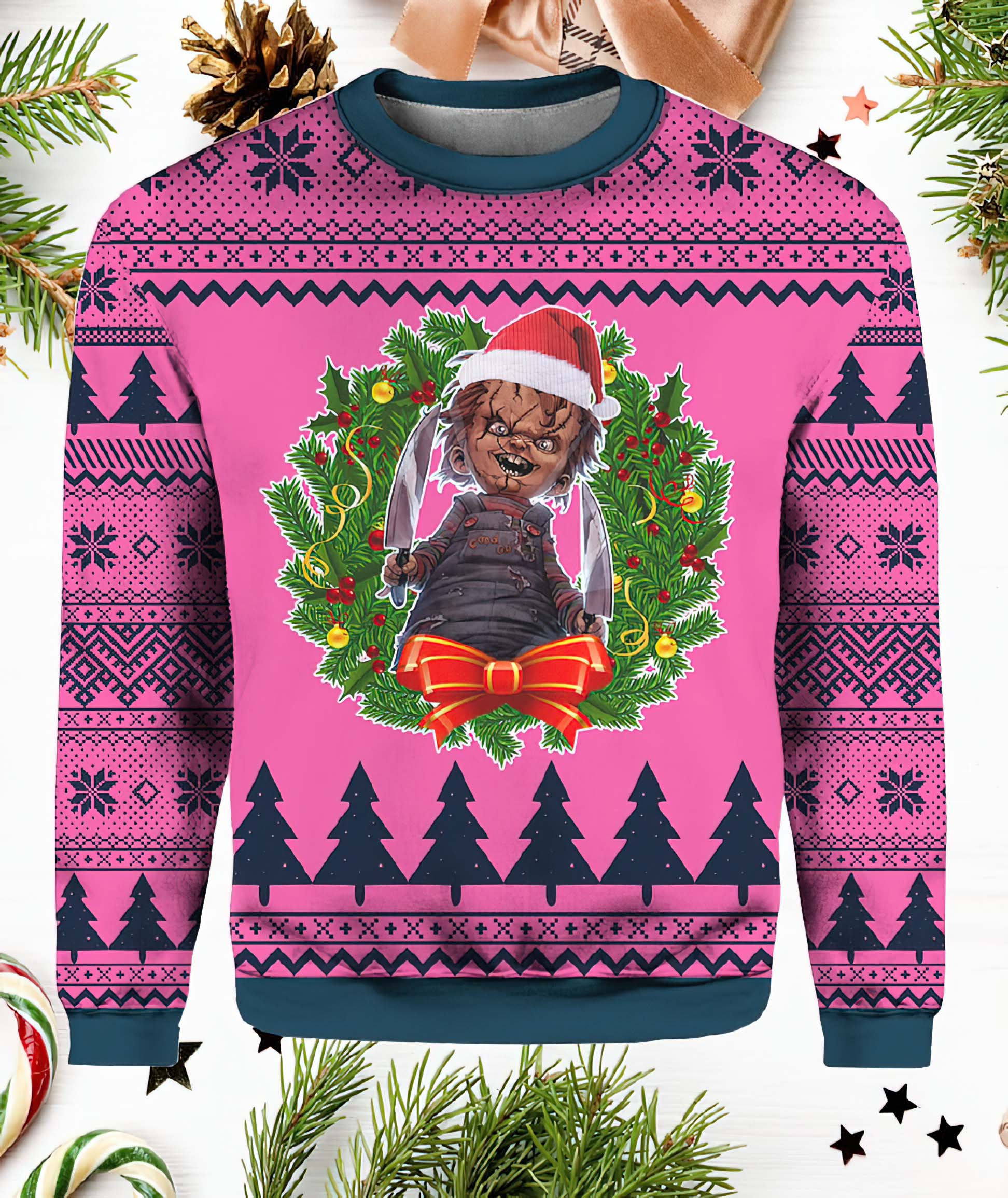 Chucky Doll Ugly Christmas Sweater
