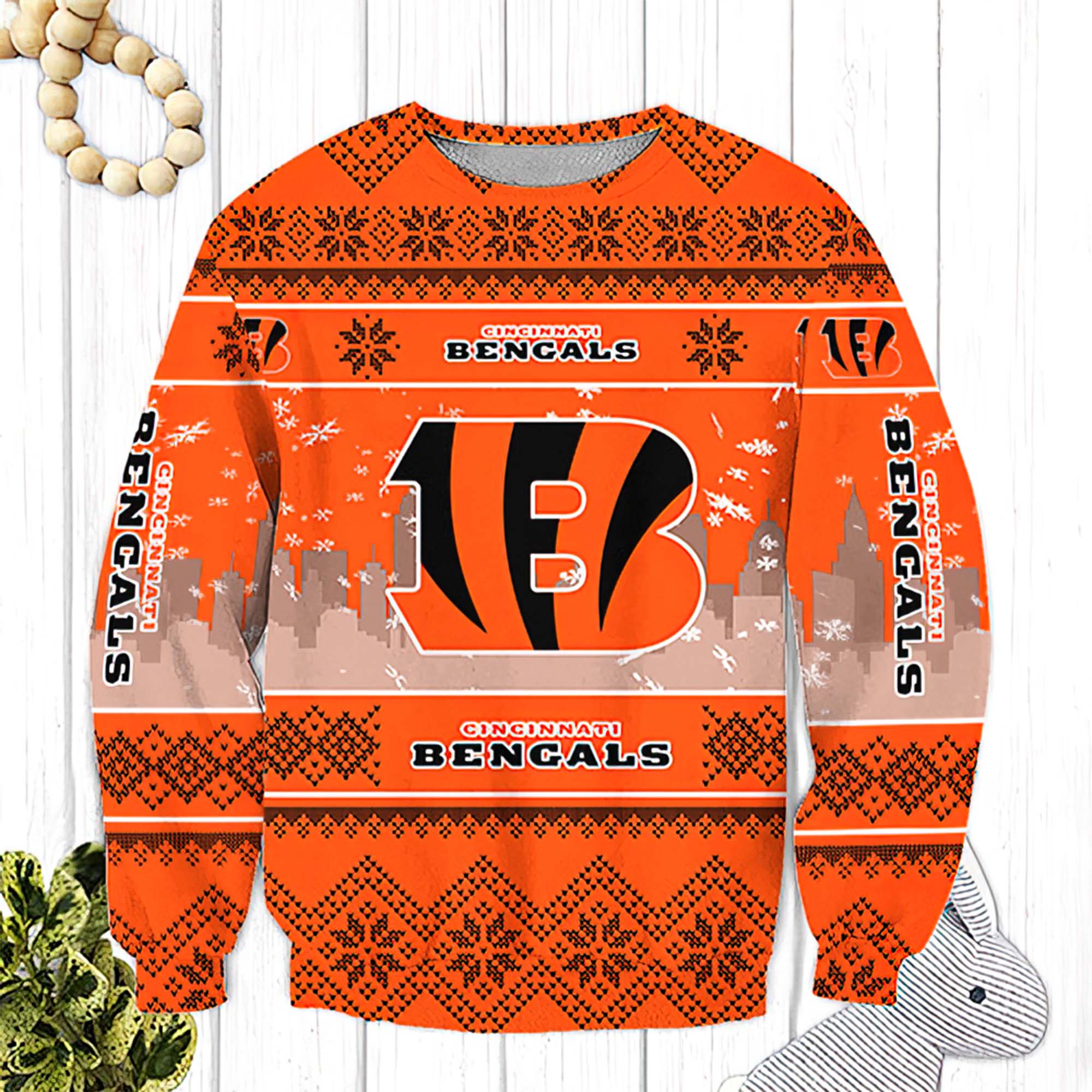 Cincinnati Bengals Ugly Christmas Sweater Cincinnati Bengals Ugly Christmas Sweater