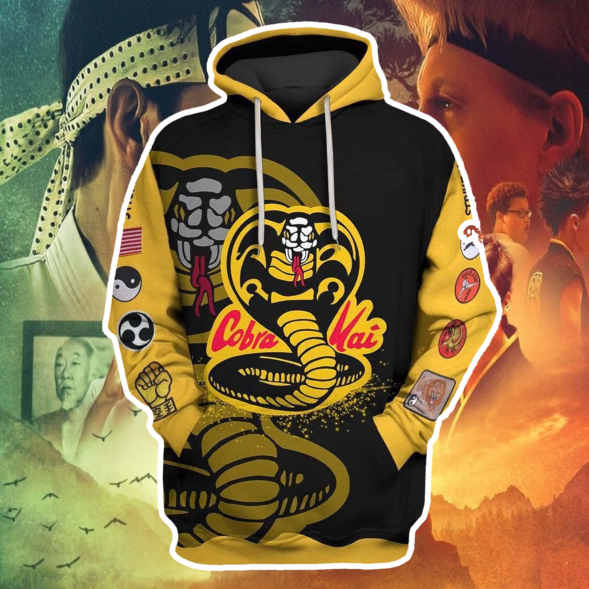 Cobra Kai Costume 3D Full Over Print Hoodie