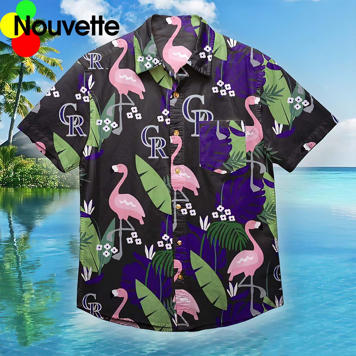 Rockies Flamingo Hawaiian Shirt