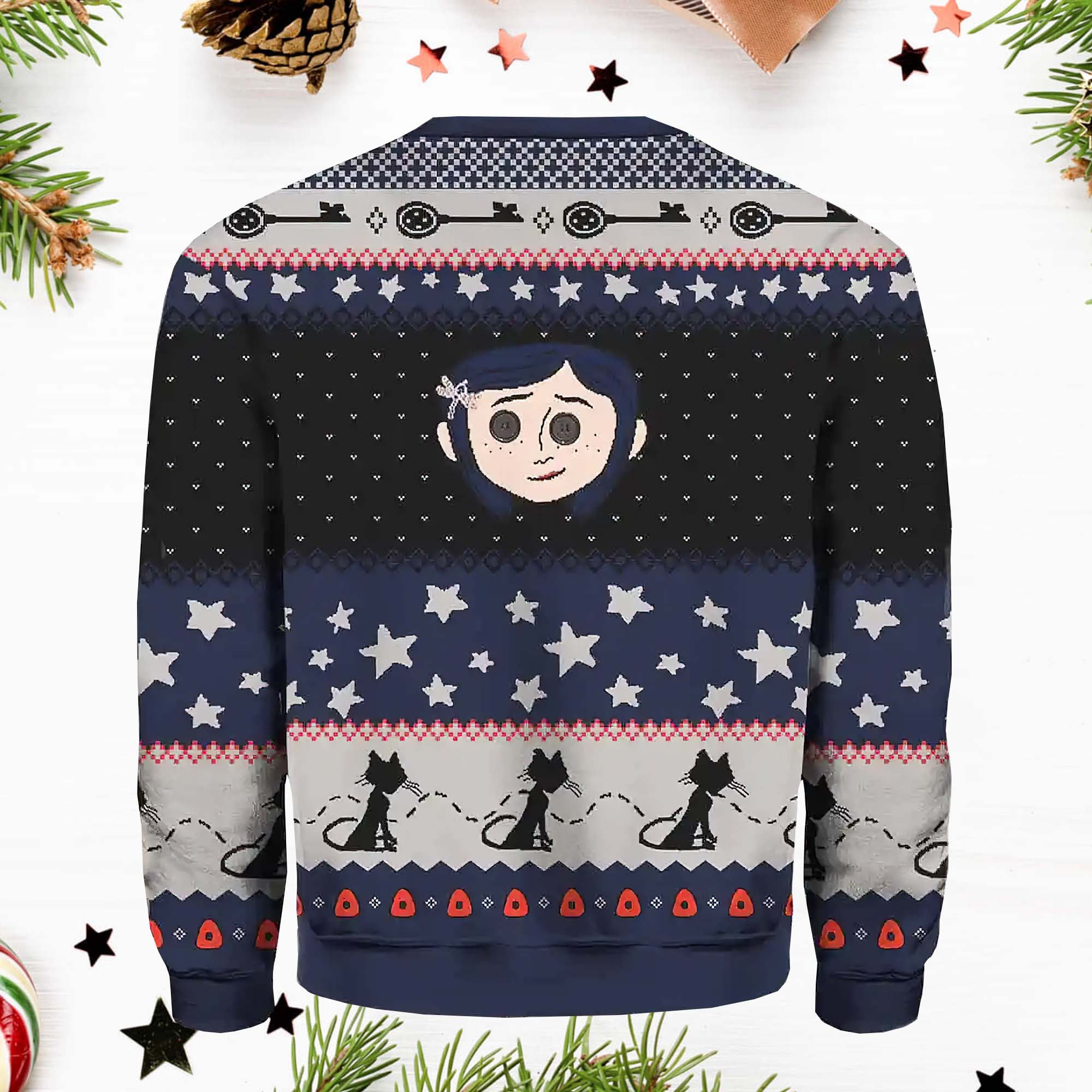 Coraline Icons Ugly Christmas Sweater Coraline Icons Ugly Christmas Sweater