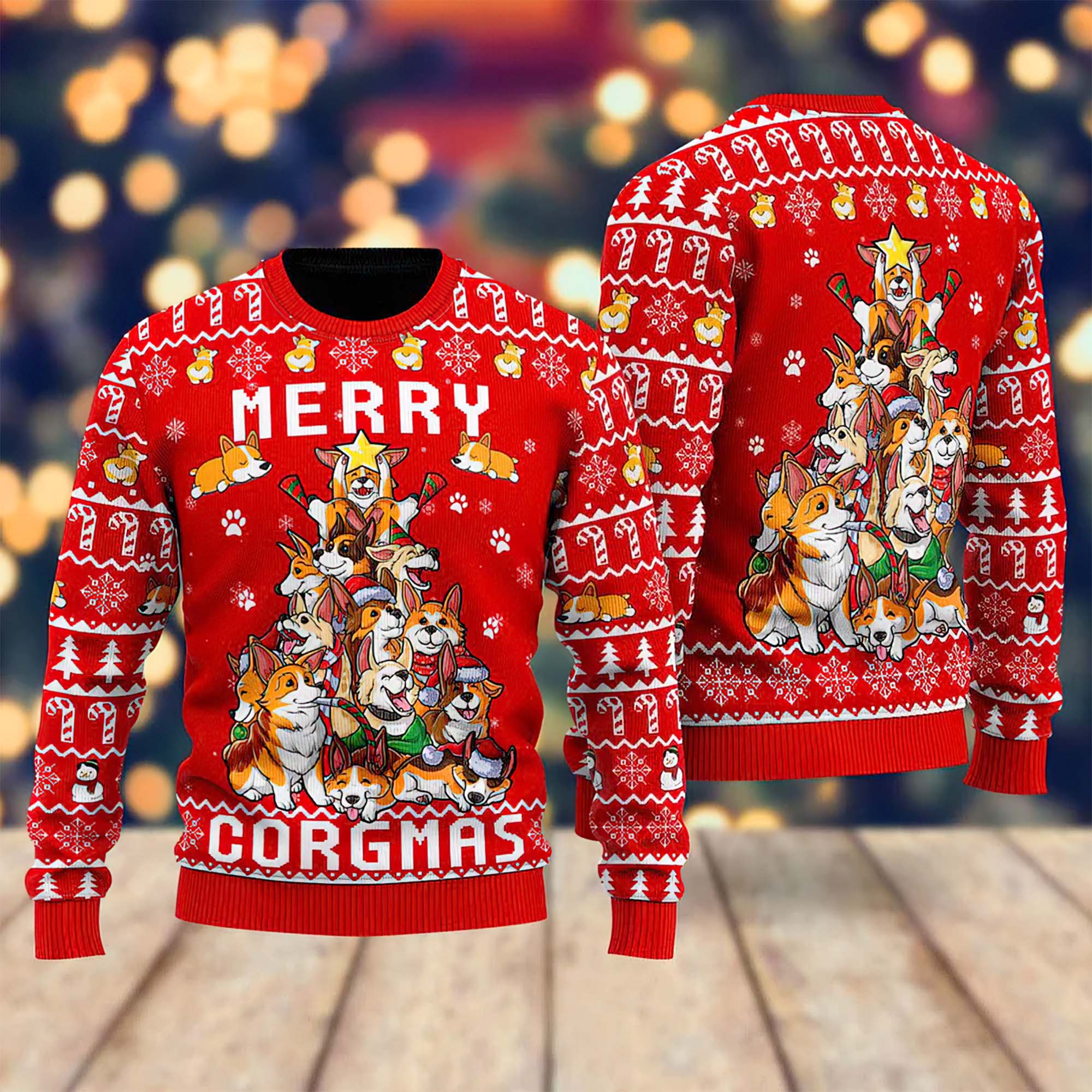 Corgi Merry Corgmas Ugly Christmas Sweater Corgi Merry Corgmas Ugly Christmas Sweater
