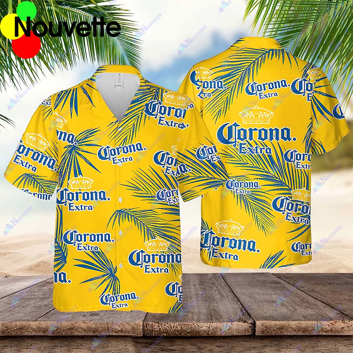 Corona Palm Leaves Pattern Shirt Corona Palm Leaves Pattern Shirt