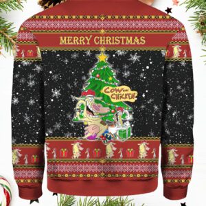 Cow And Chicken Christmas Sweater 1 Cow And Chicken Ugly Christmas Sweater1.jpg