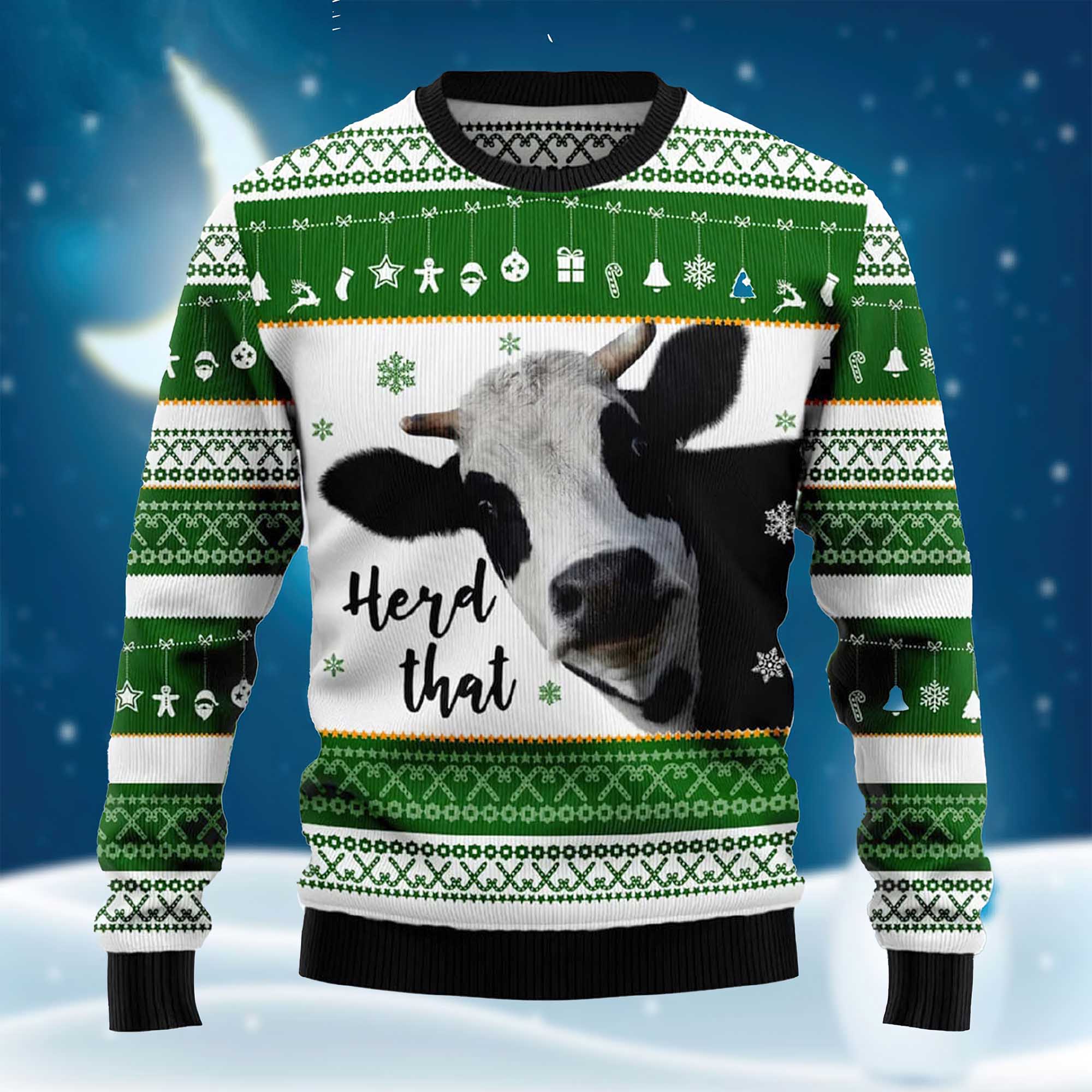 Cow Herd That Ugly Christmas Sweater Cow Herd That Ugly Christmas Sweater