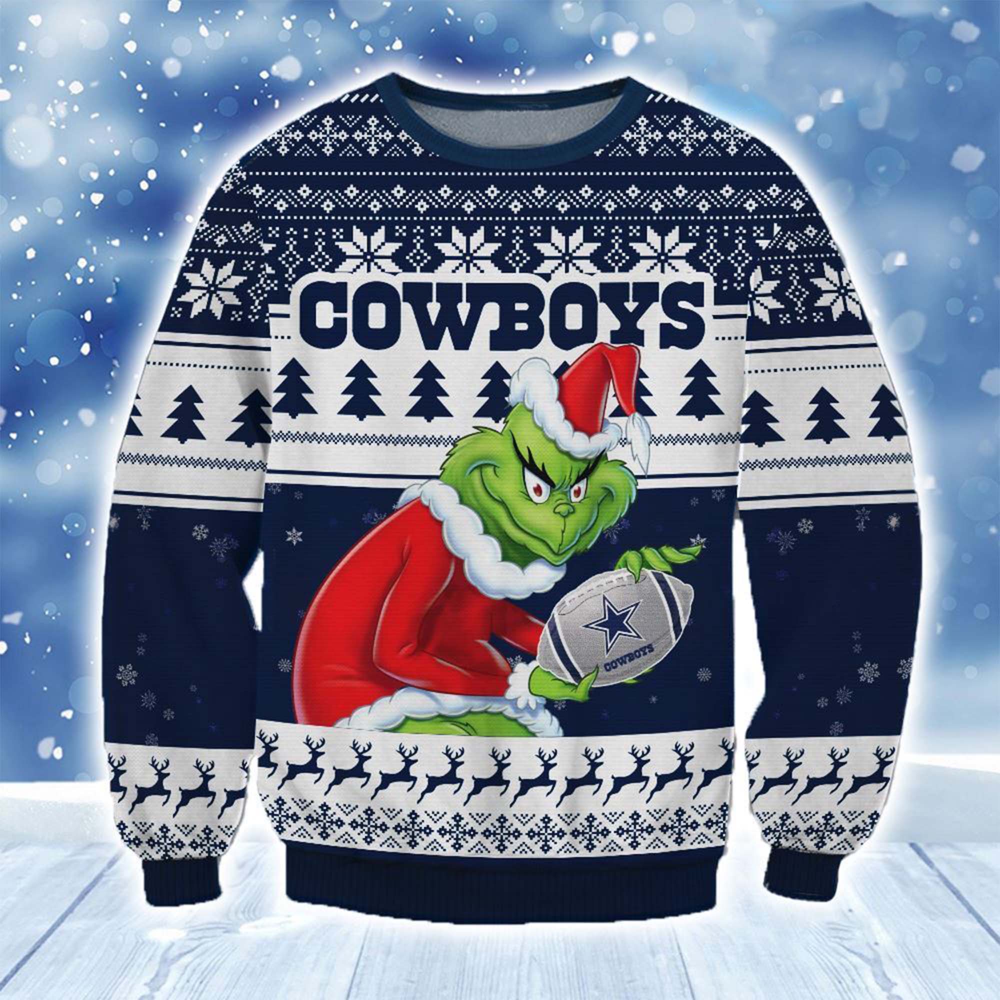 Cowboys Grinch Stolen Christmas Sweater Cowboys Grinch Stolen Christmas Sweater