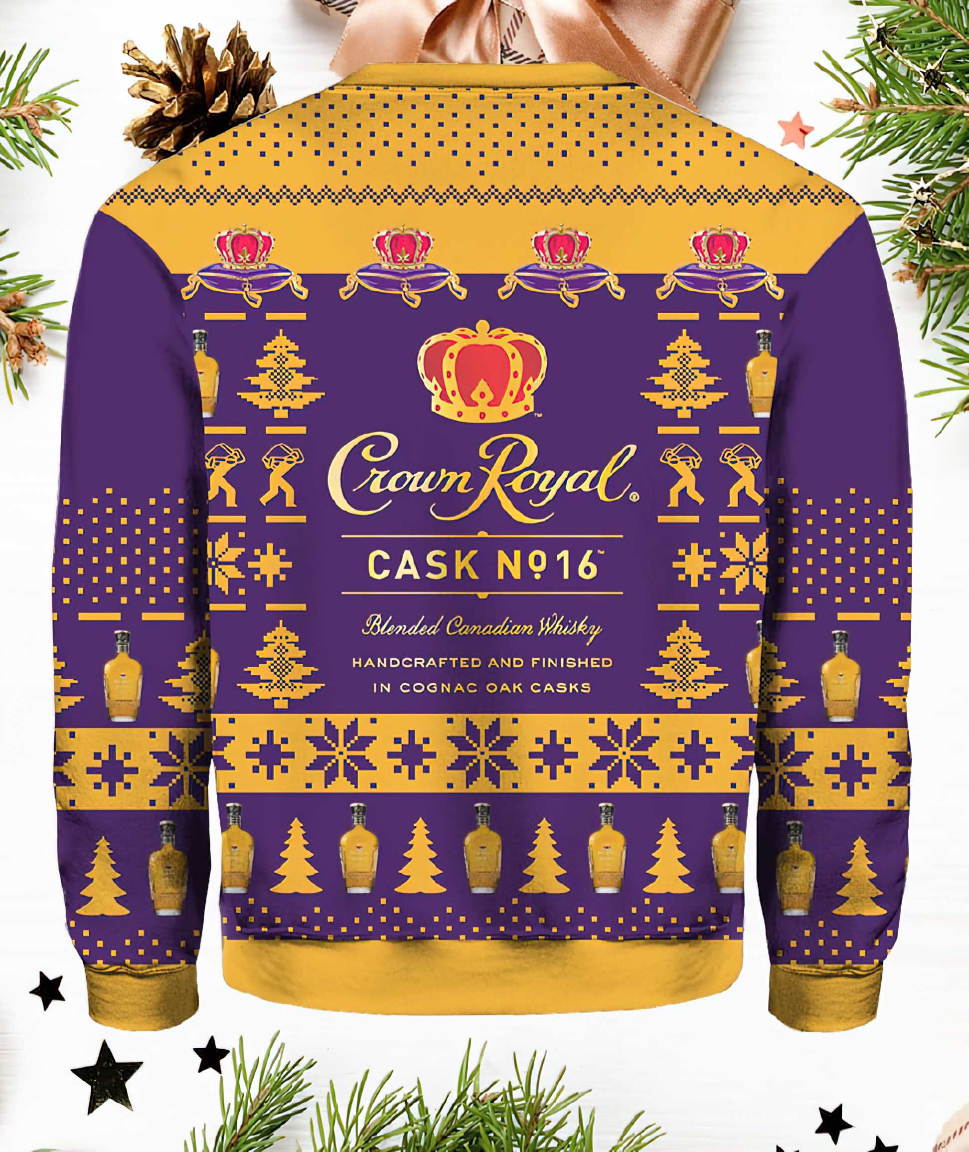Crown Royal Cask No 16 Ugly Christmas Sweater Crown Royal Cask No 16 Ugly Christmas Sweater