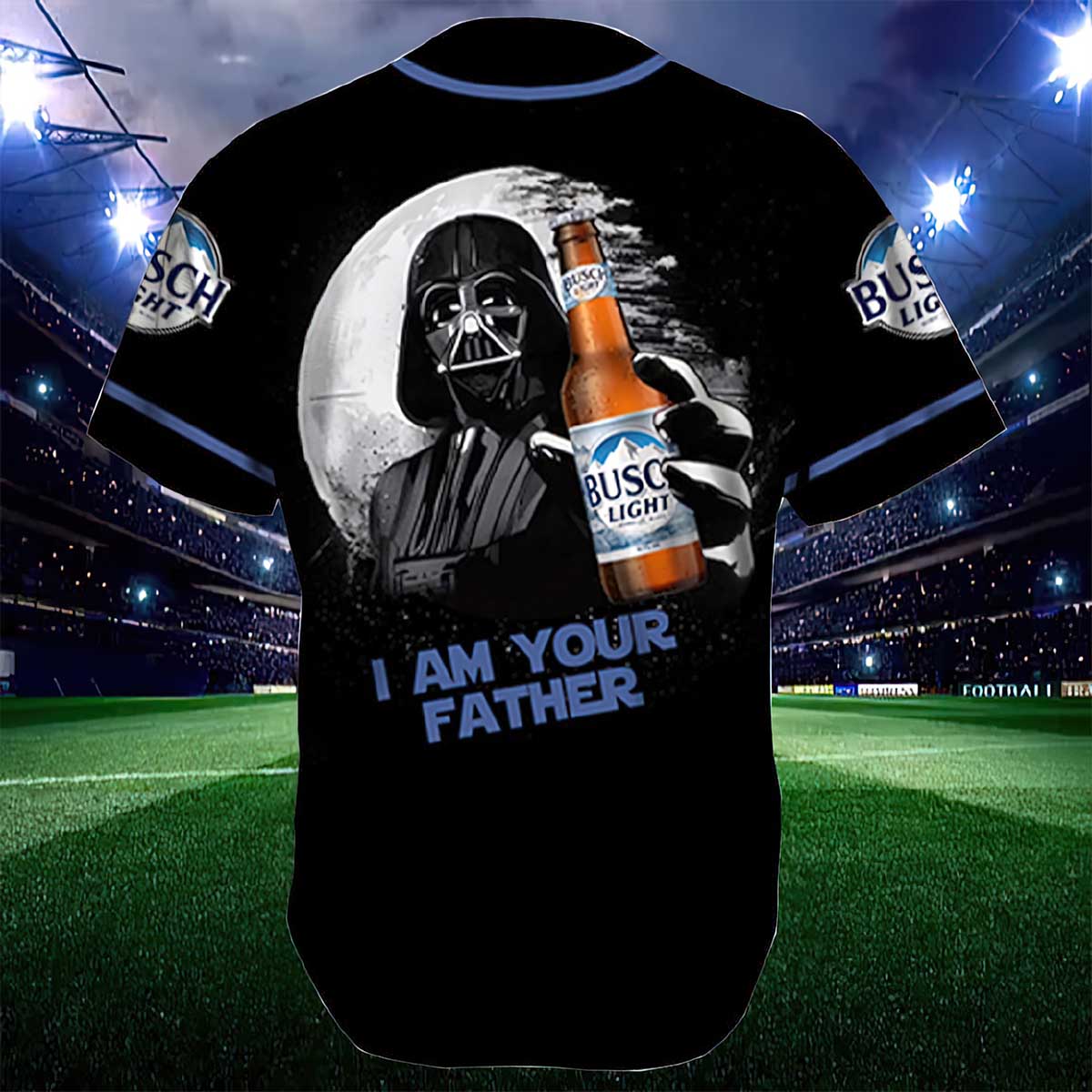 Custom Busch Light Darth Vader I Am Your Father Baseball Jersey Custom Busch Light Darth Vader I Am Your Father Baseball Jersey